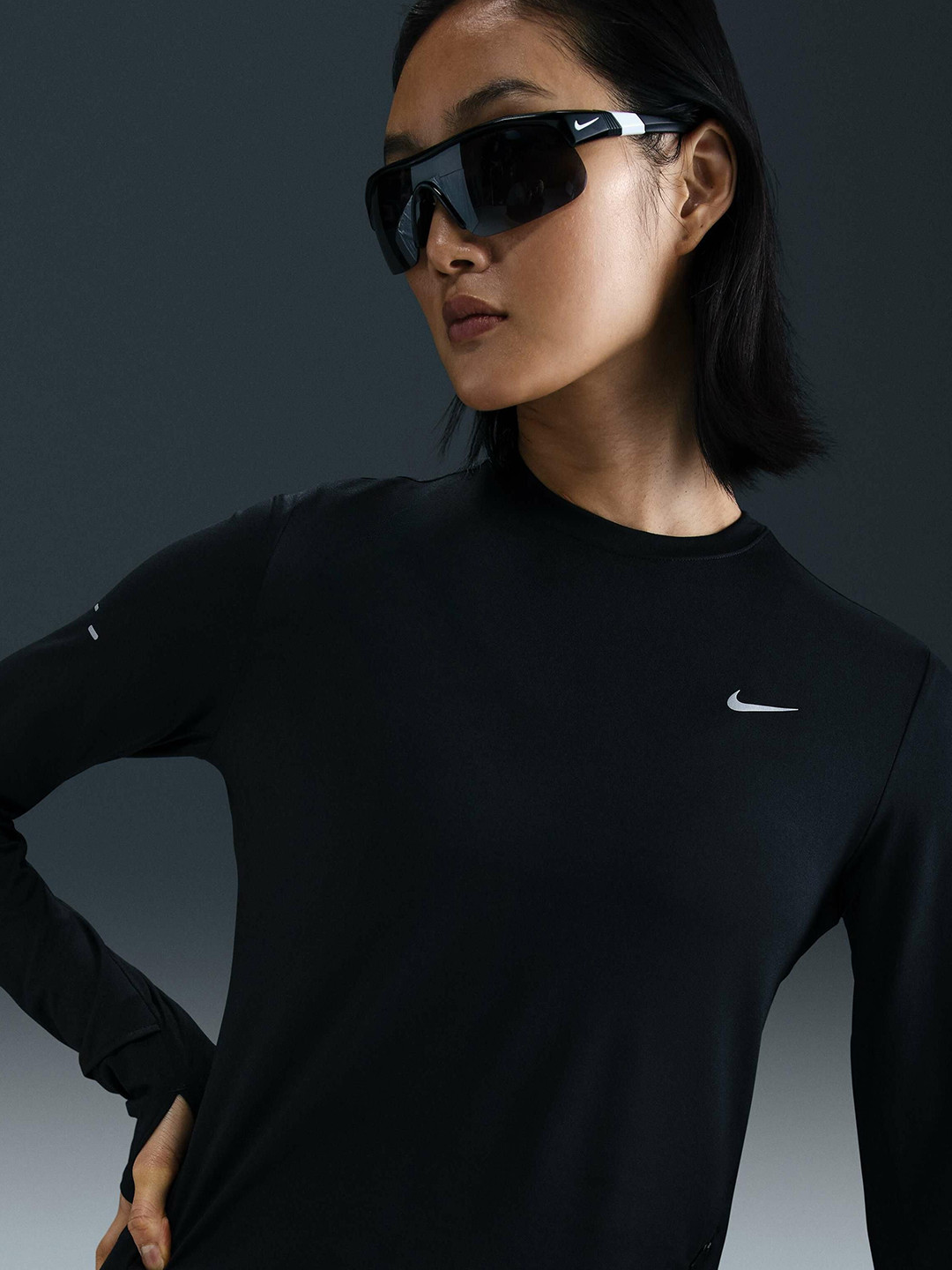 Nike Swift Women's Dri-FIT UV Long-Sleeve Crew-Neck Running Top