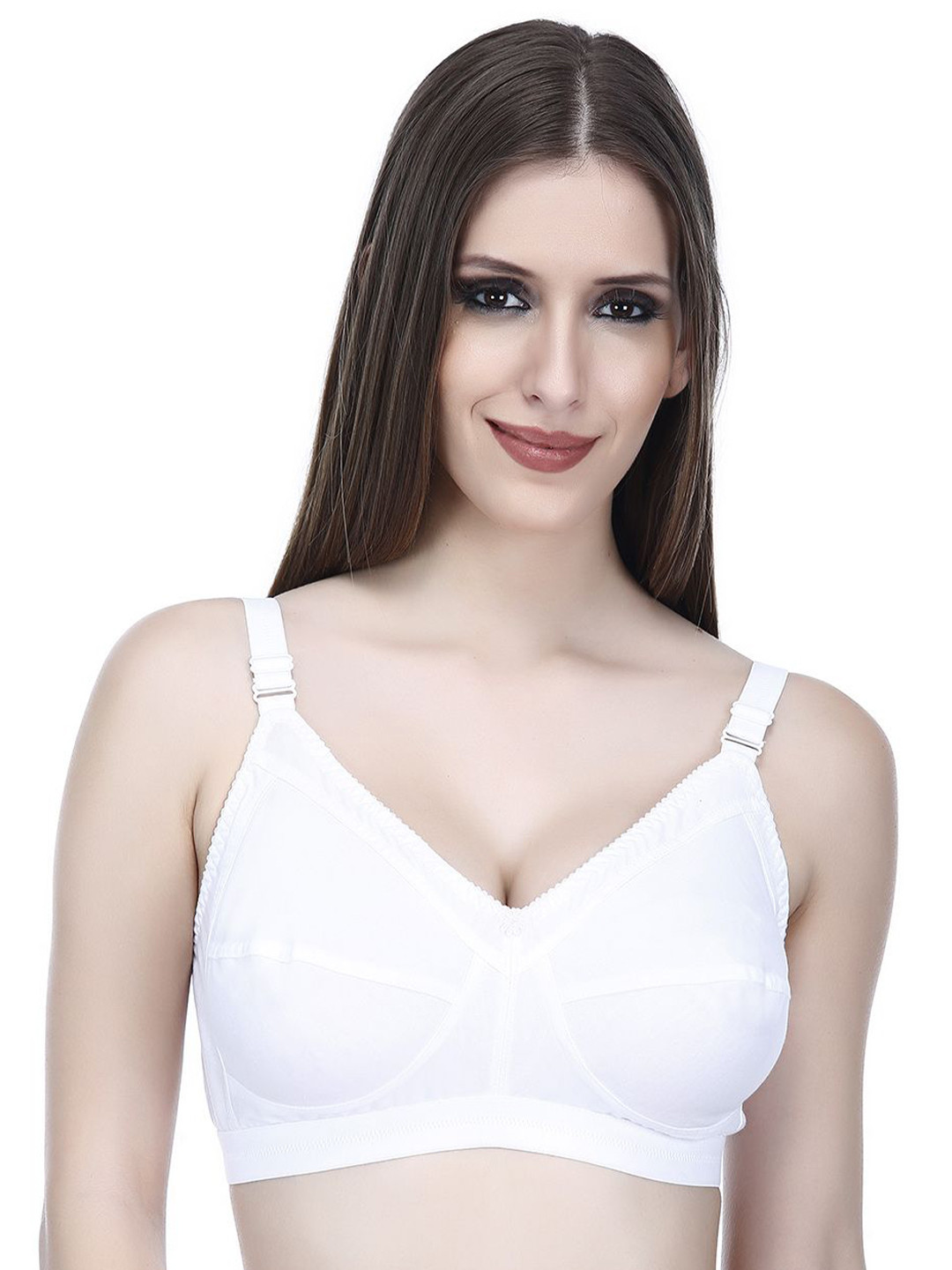 elina Full Coverage Cut and Sew Dry Fit Anti Microbial Cotton Minimizer Bra