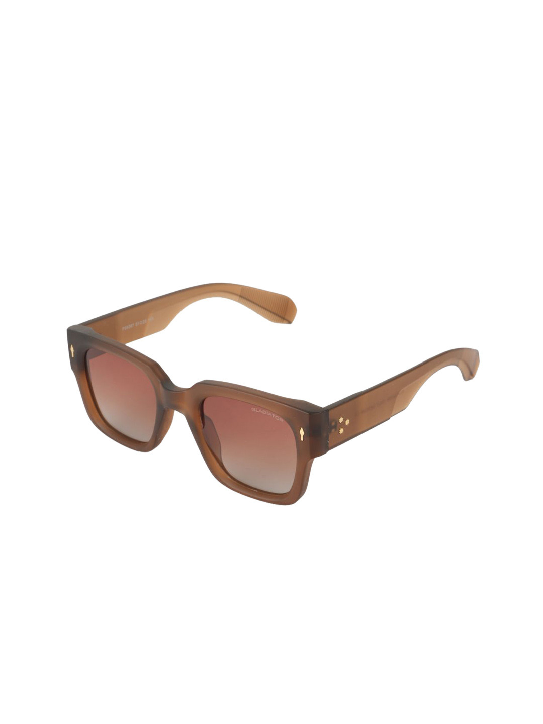 BAYBERRY Unisex Square UV Protected Lens Sunglasses DGN 1166 BROWN