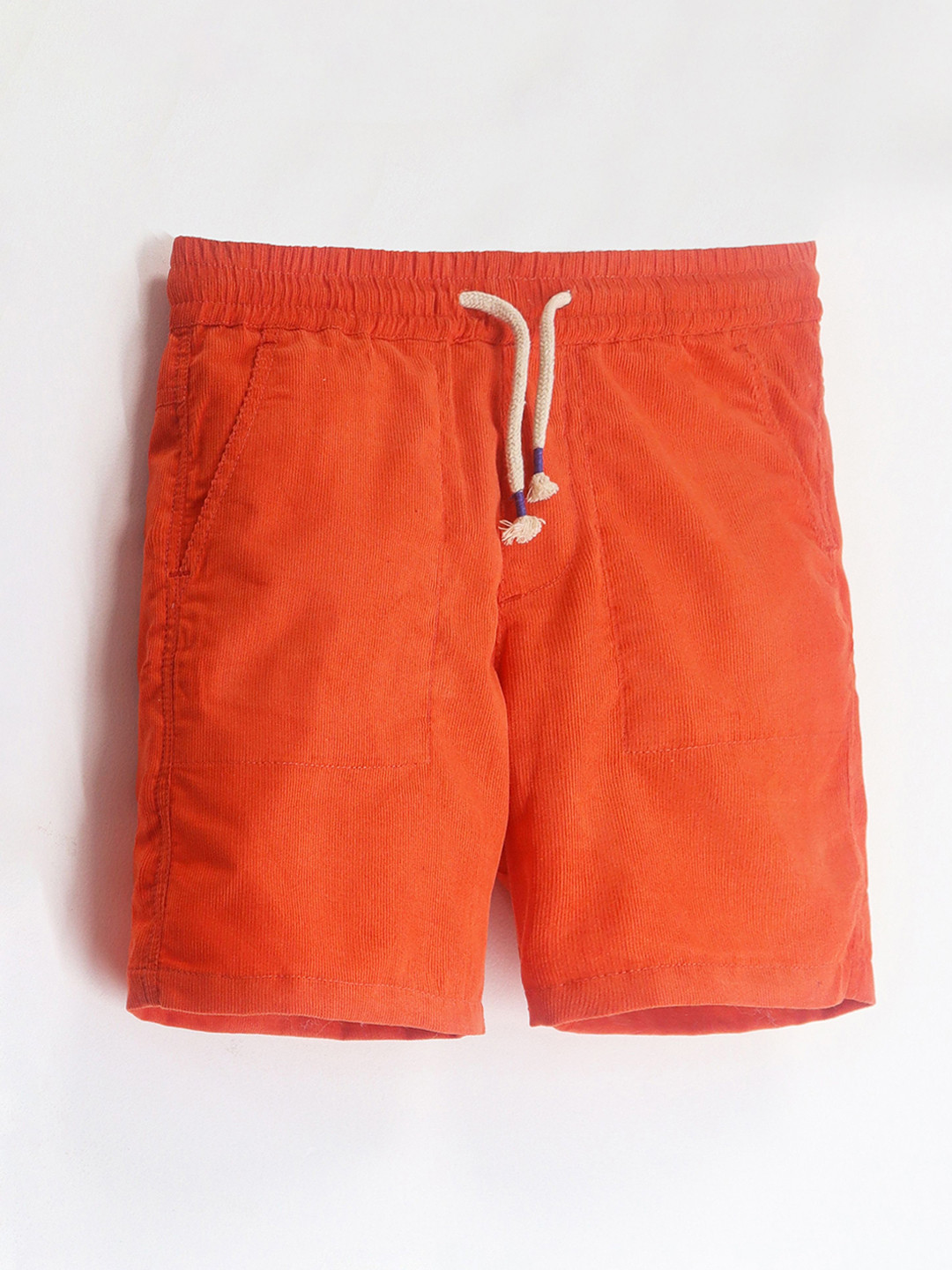 Cherry Crumble Boys Ribbed Mid-Rise Shorts
