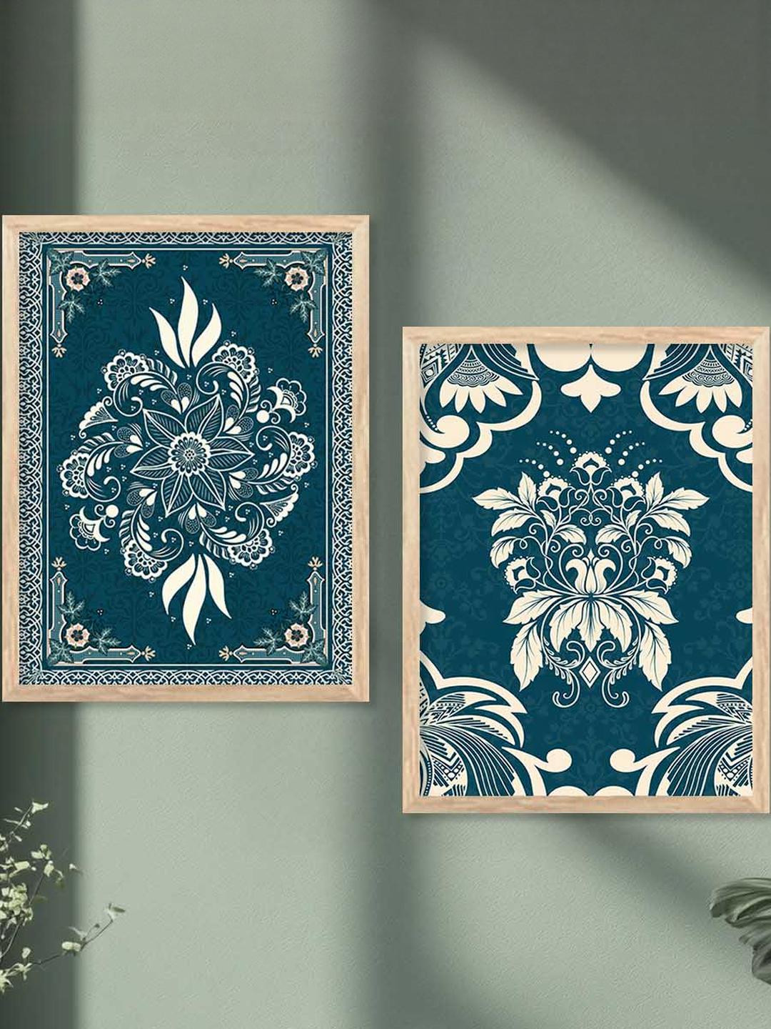 WALLLANE Traditional Wall Art Poster With Frame(2 Piece)