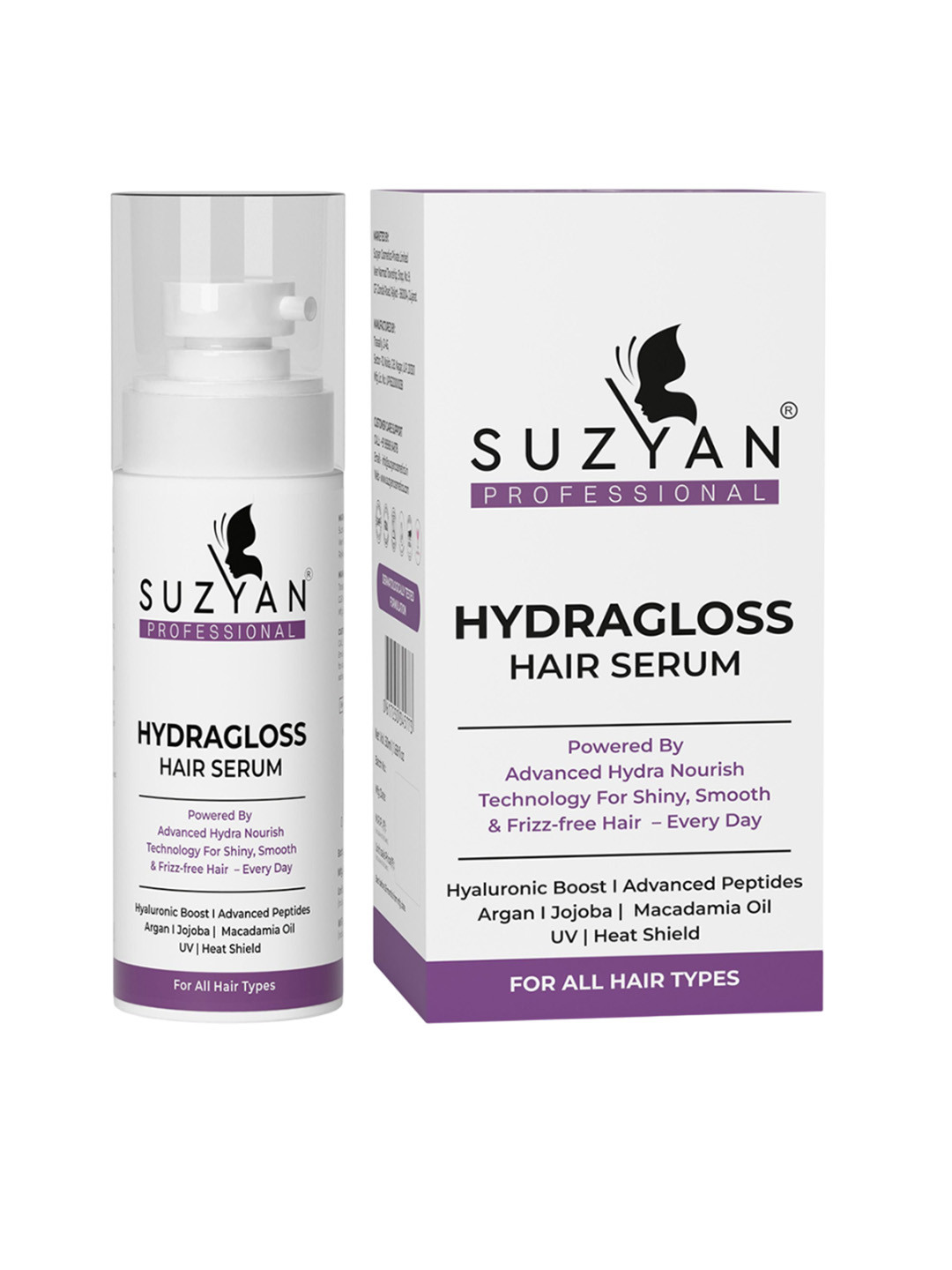 SUZYAN Hydragloss Hair Serum With Argan Oil - 50 ml