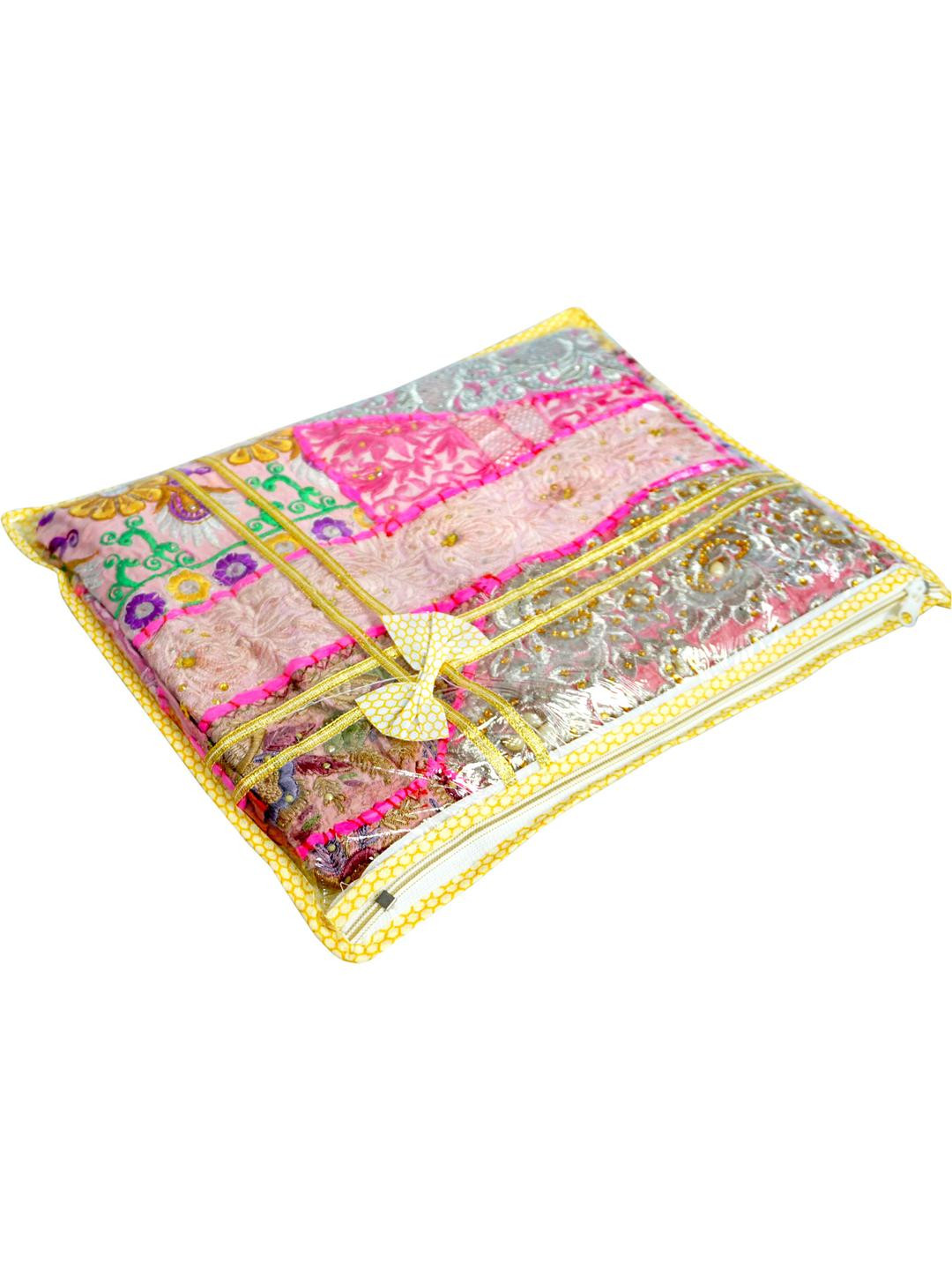 BB BACKBENCHERS Yellow Set of 1Saree Cover Storage Bag