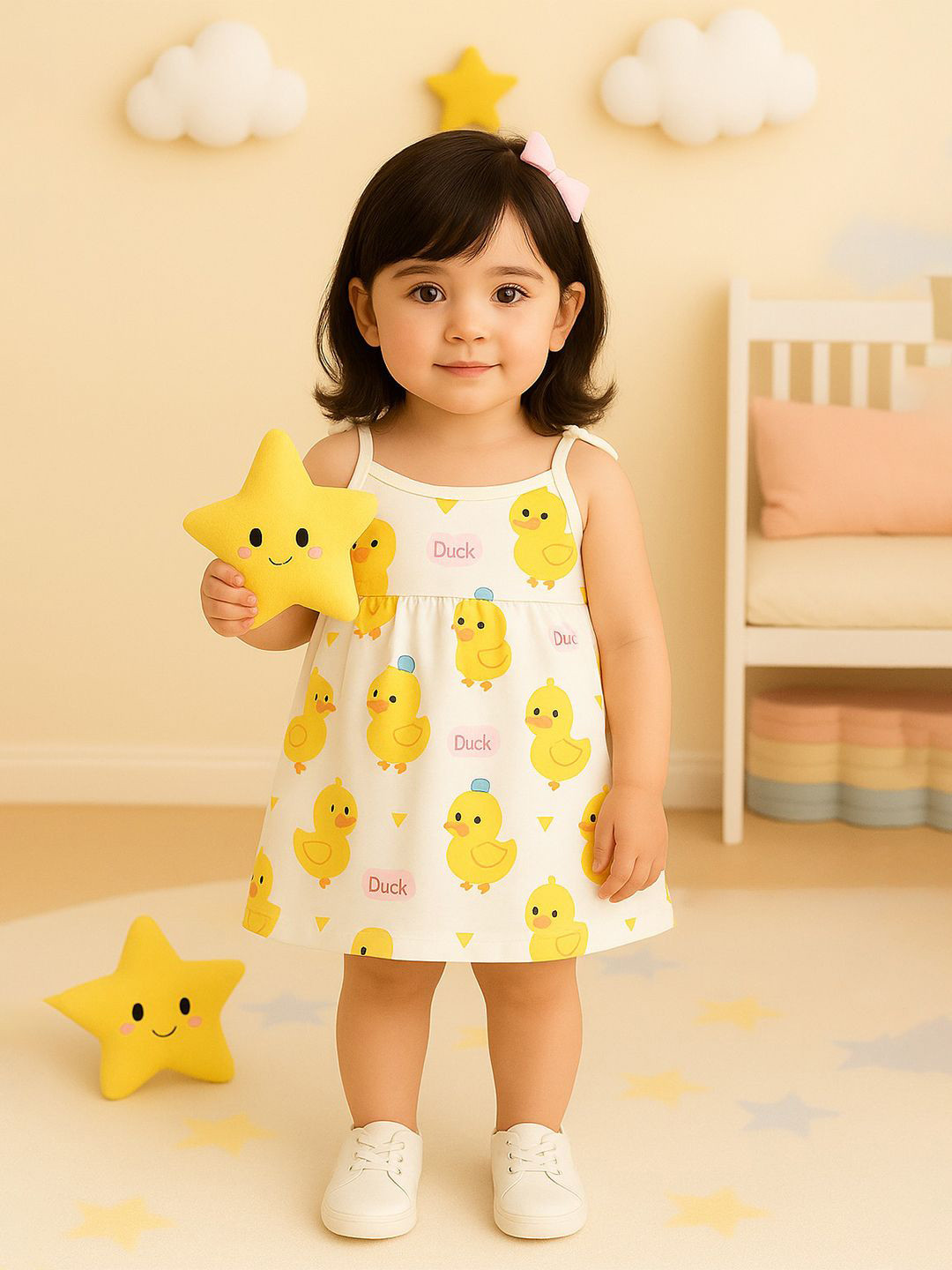 Kidbea Girls Printed A-Line Dress