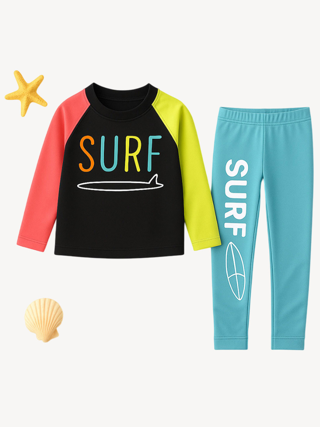 bubble berry Girls Surf Printed Rash Guard Swim Suit