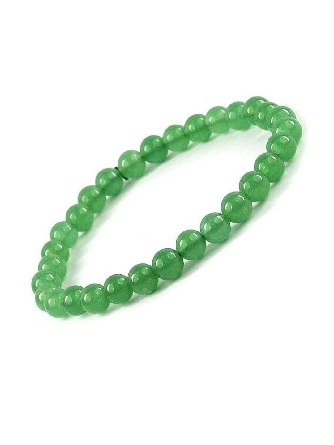 VIBESLE Unisex Green Jade Crystals Bracelet