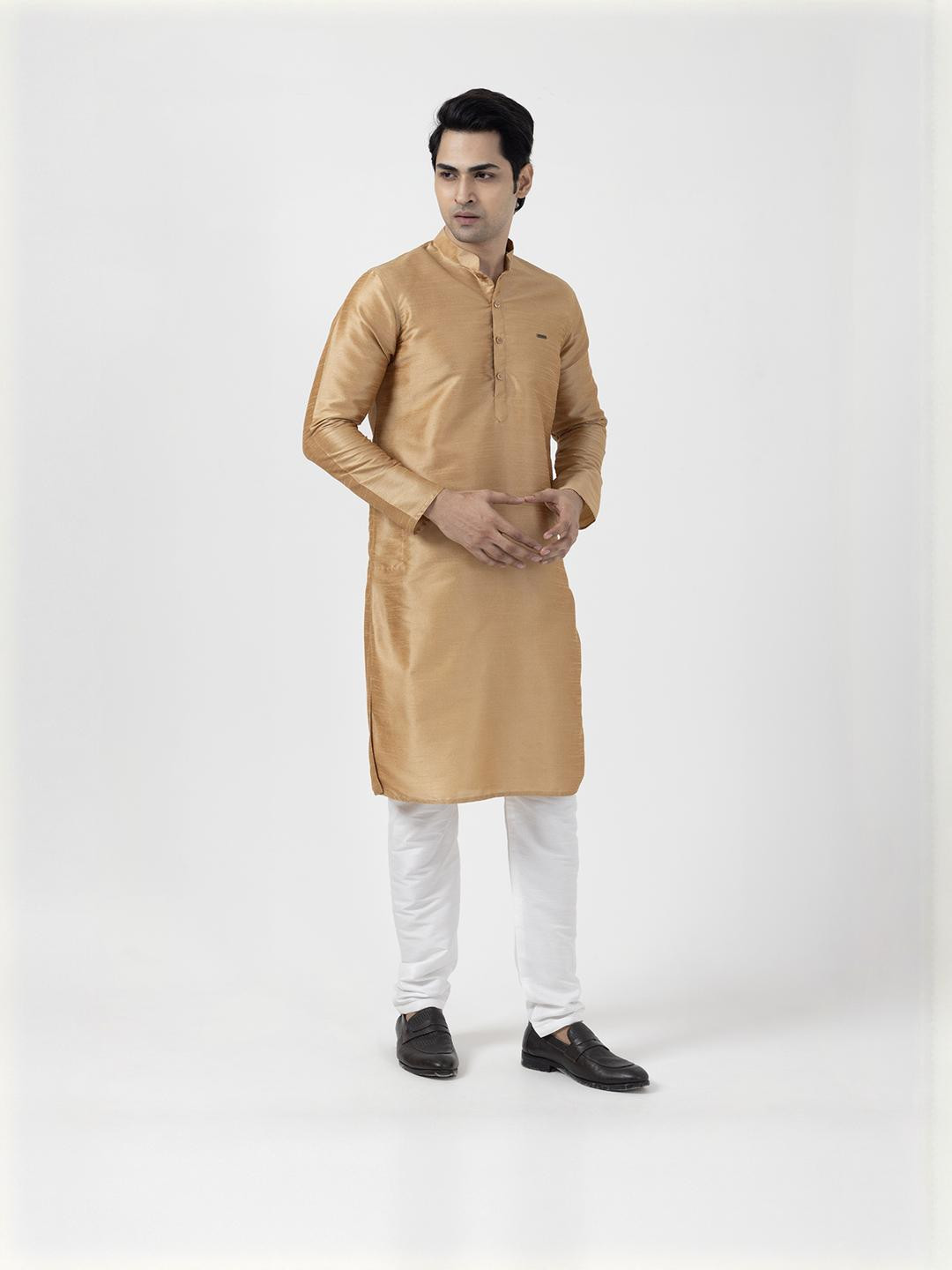 PulseIQ Men Brown Kurtas