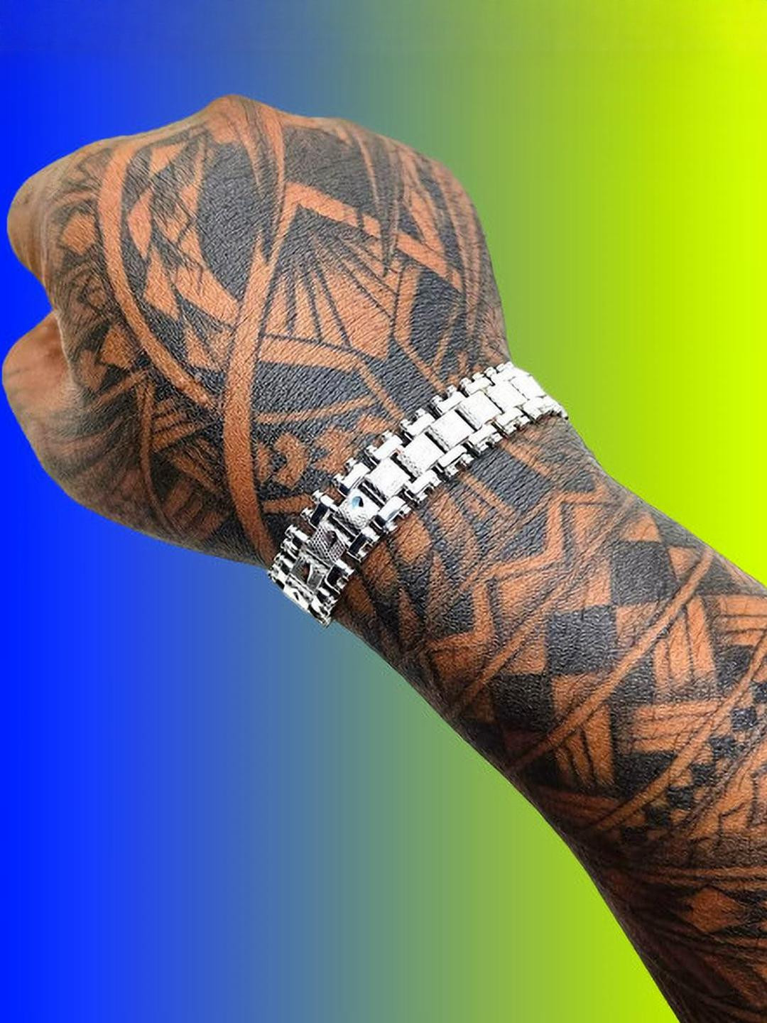 Dynamic Retail Global Men's Silver Link Bracelet