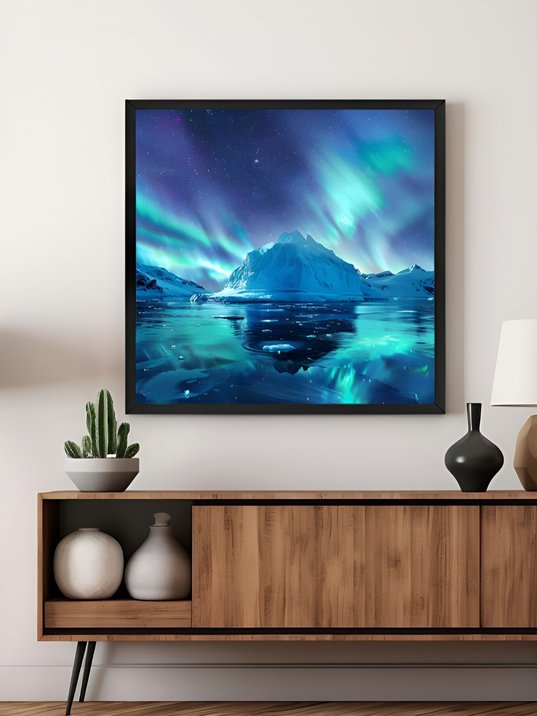999Store Teal blue & Purple Canvas Wall Art