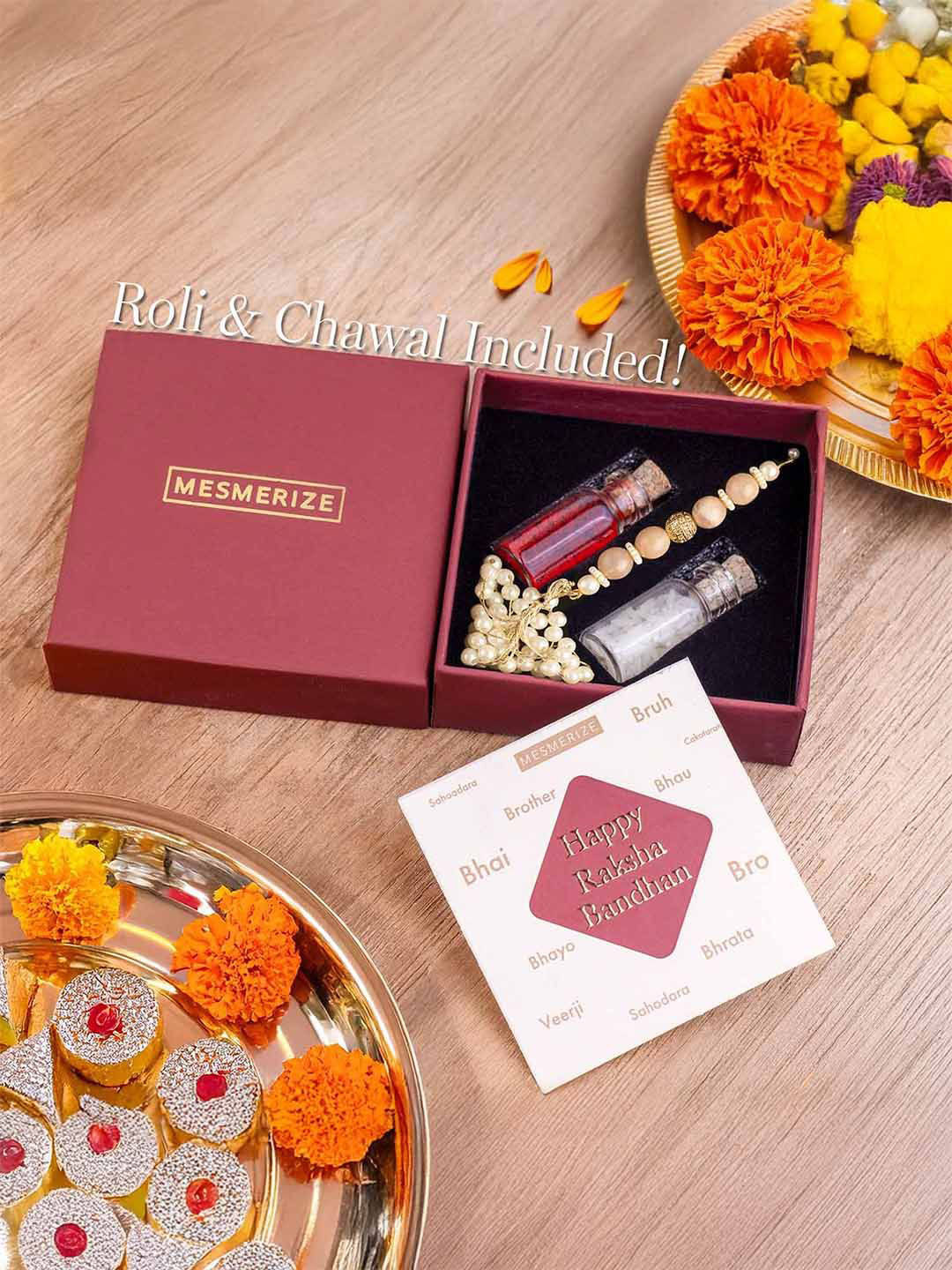 Mesmerize Multimoon Stone Rakhi