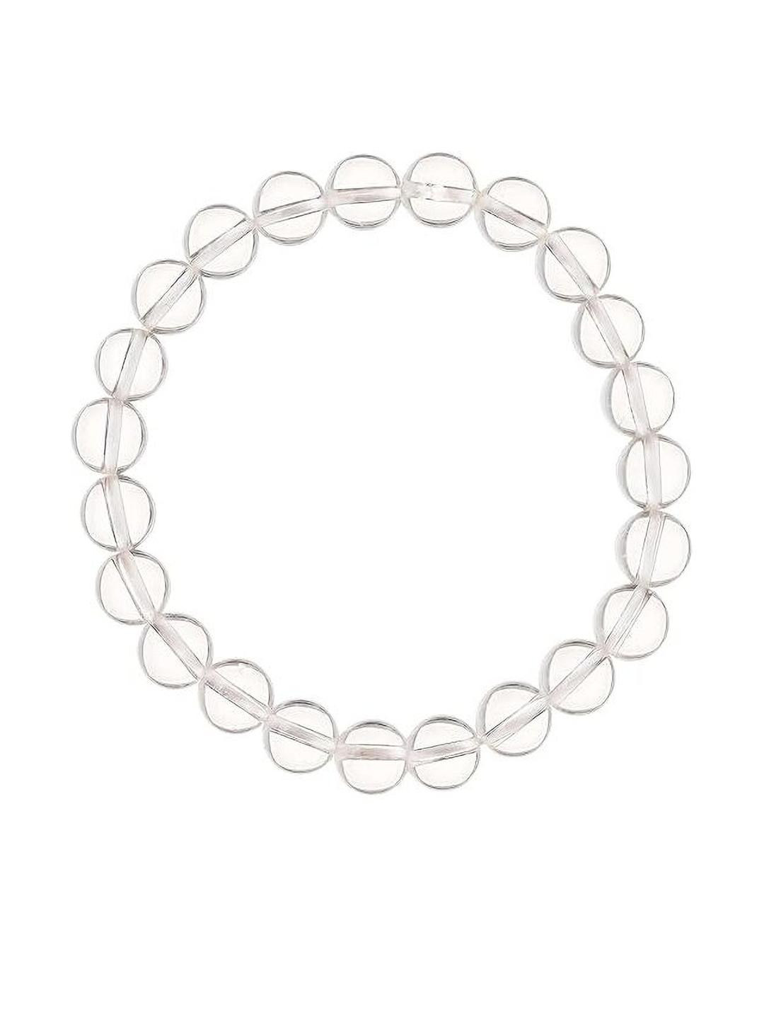 VIBESLE White Elasticated Bracelet