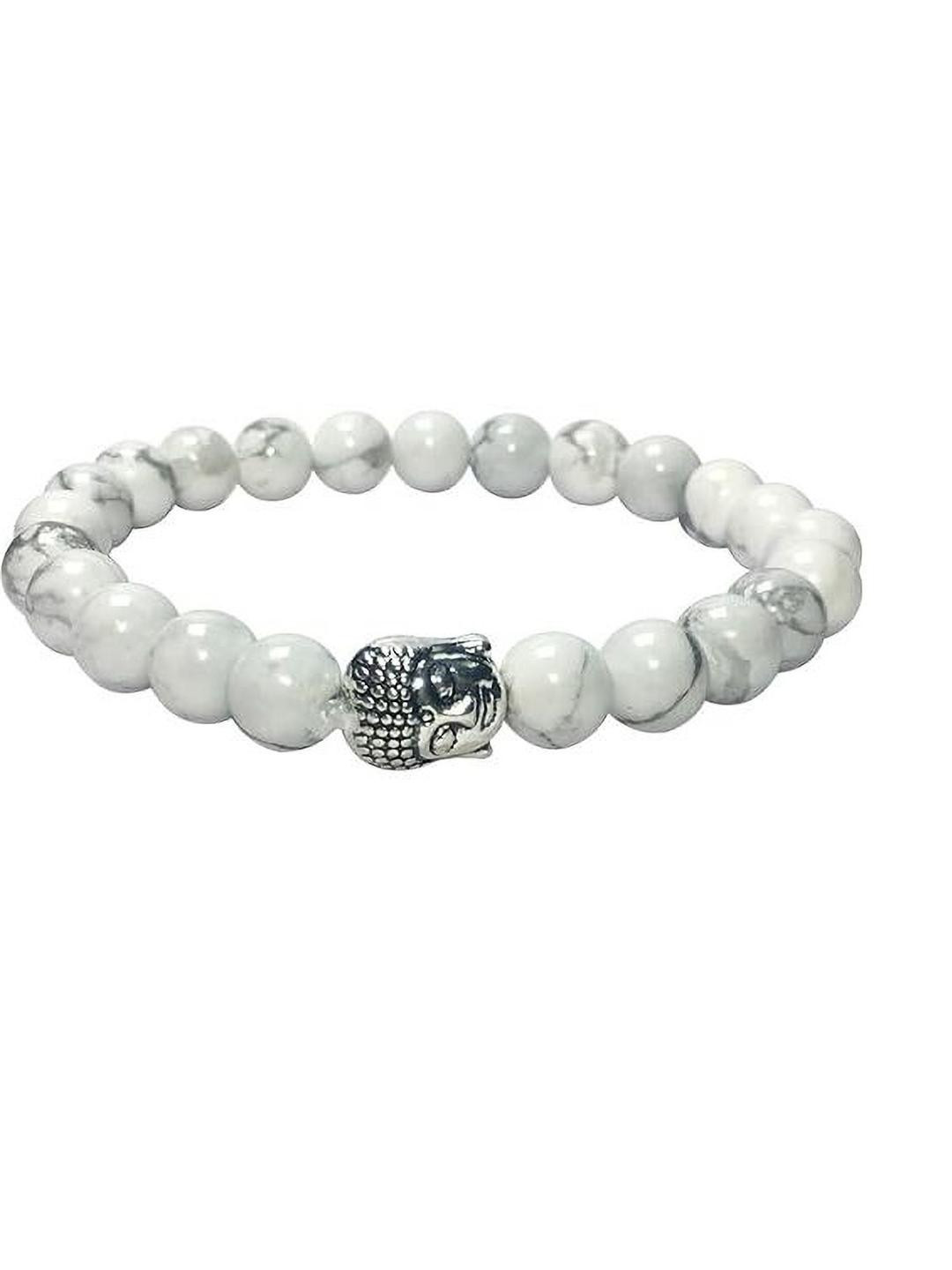 VIBESLE White Buddha Crystal Bracelet