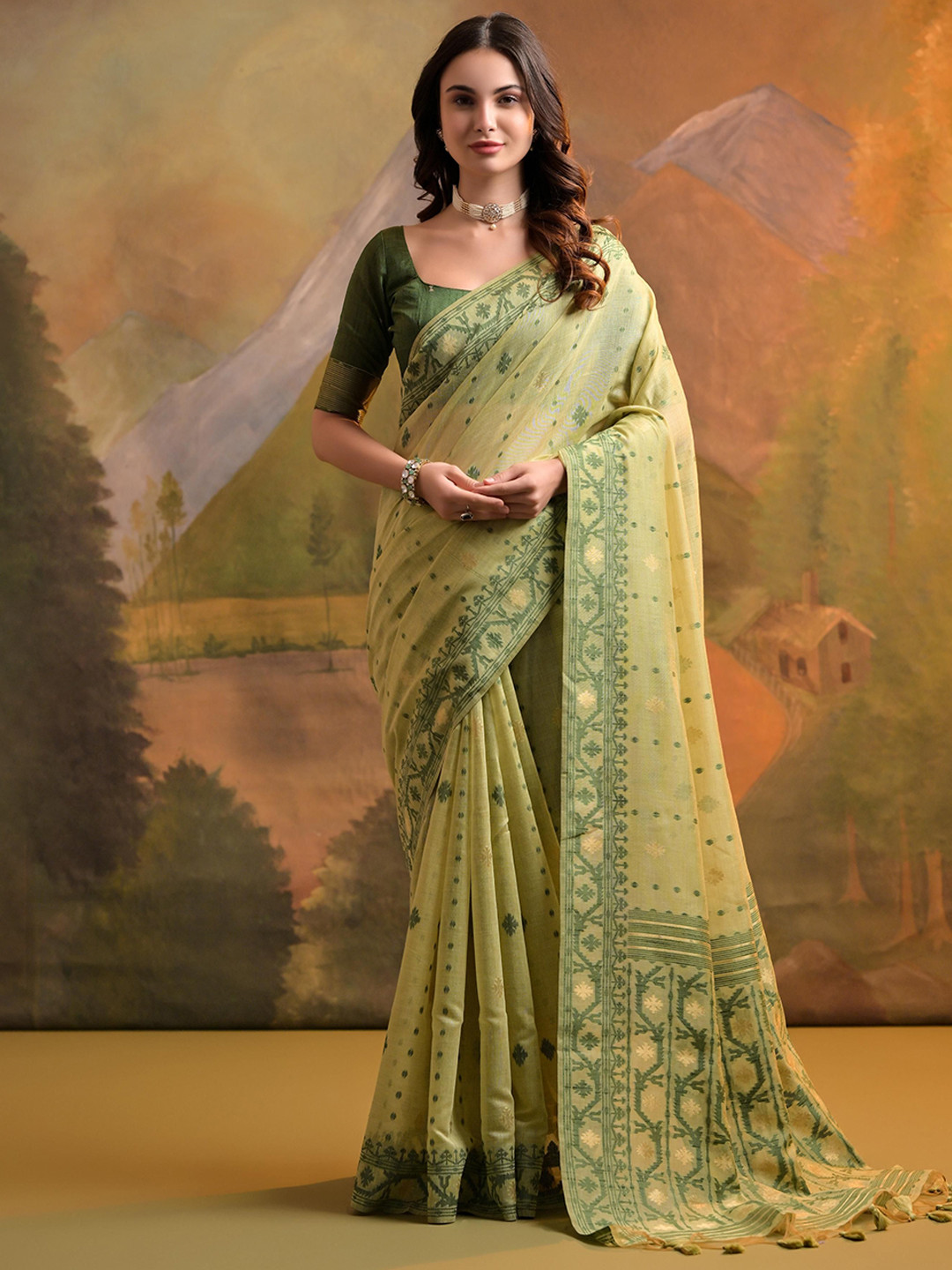 Pandadi Saree Woven Design Jamdani Sarees