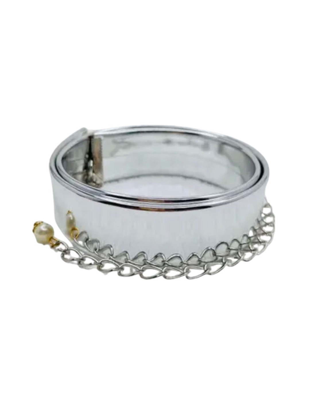 Niddleman Women Metallic Interlock Slim Belt