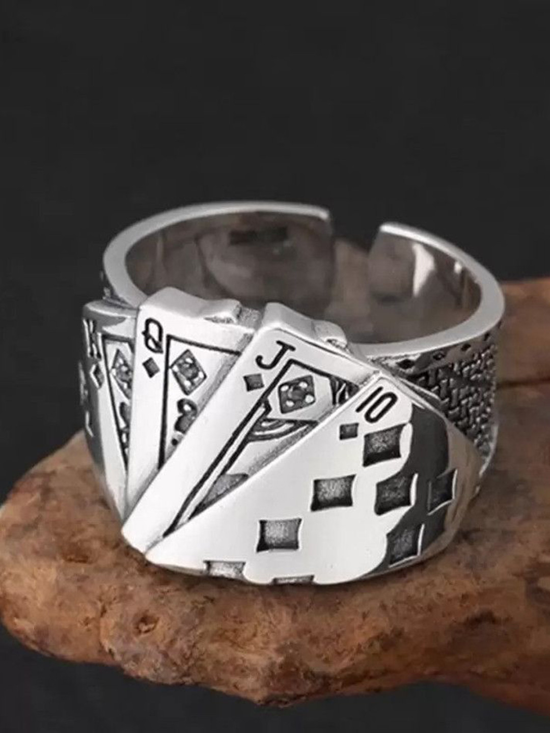 Ringzinnie Textured Adjustable Finger Ring