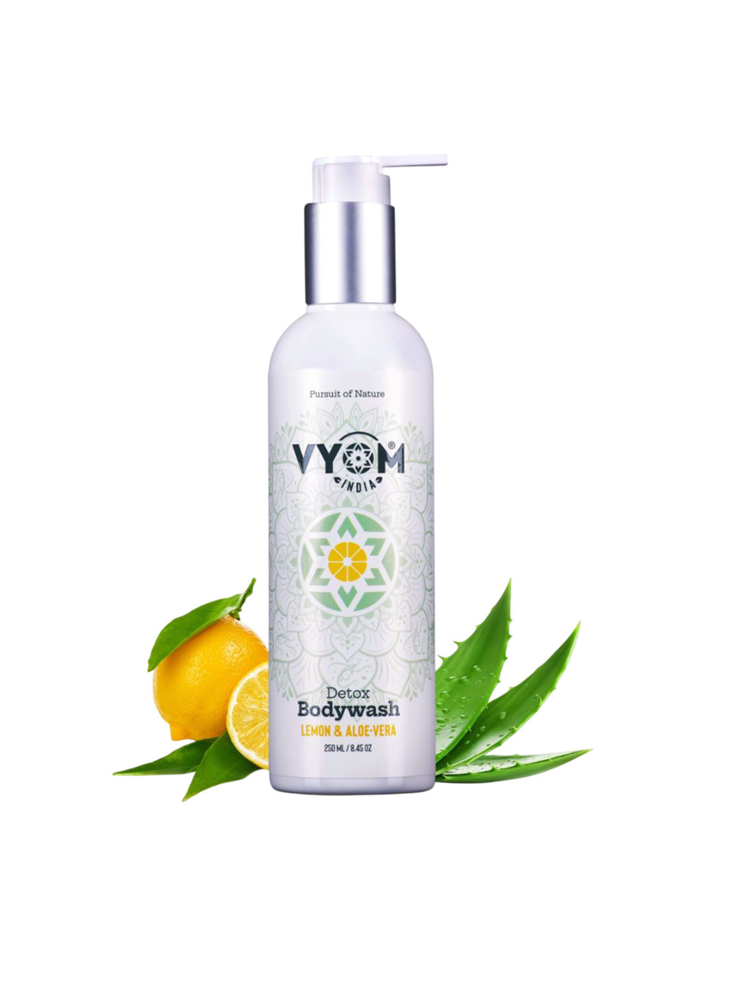 VYOM INDIA ORGANICS Detox Body Wash With Aloevera & Lime- 250 ml