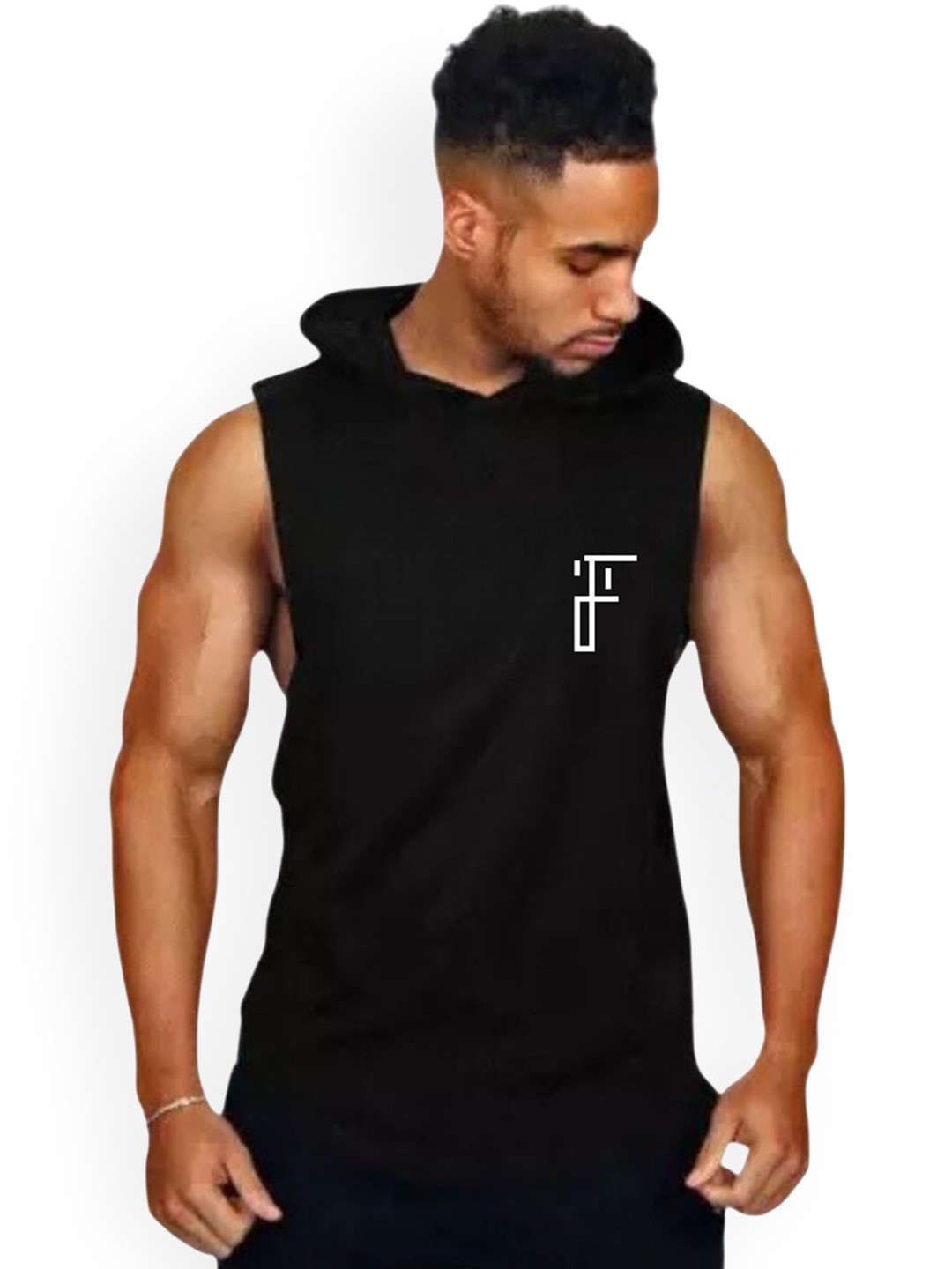 Fashnobic Next Generation Printed Hooded Neck Gym Vests FB-105_Back_pt-294
