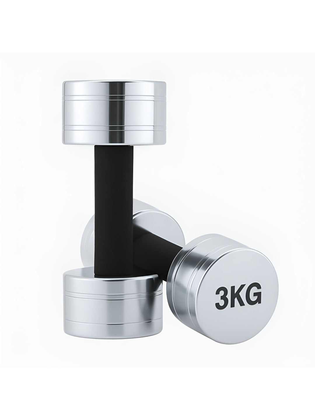 ADRENEX Set Of 2 Round Fixed Weight Dumbbell - 3 kg Each