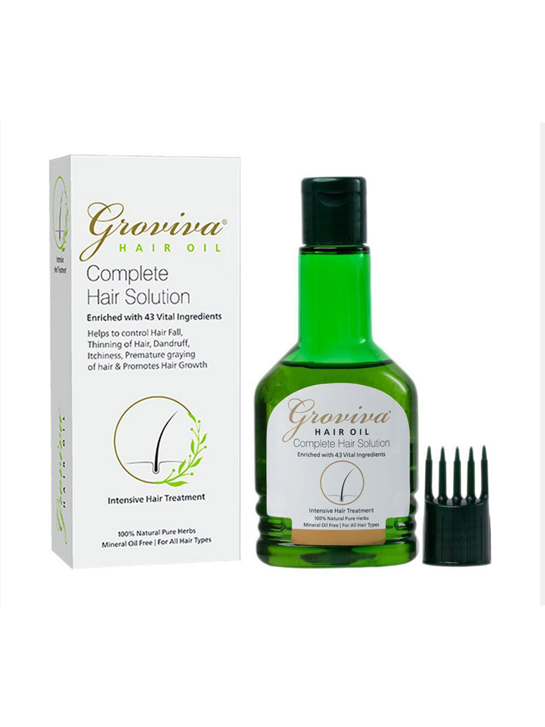 Groviva Hair Oil With Neem & Almond Oil - 100 ml