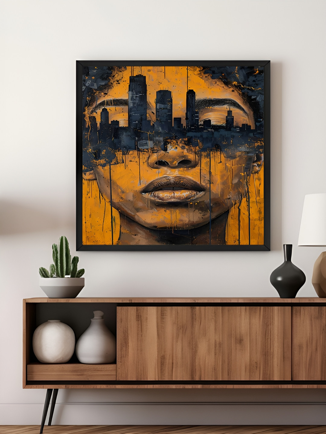 999Store Brown & Black Urban & Cityscape Canvas Wall Art