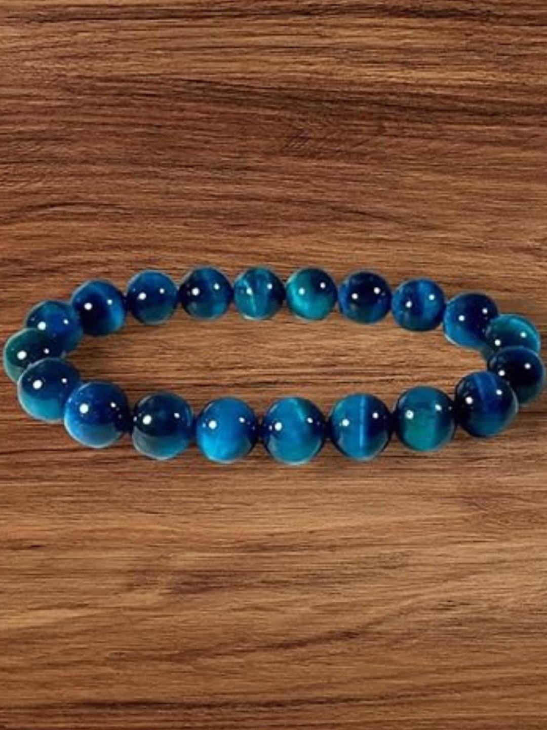 VIBESLE Unisex Blue Tiger Eye Bracelet