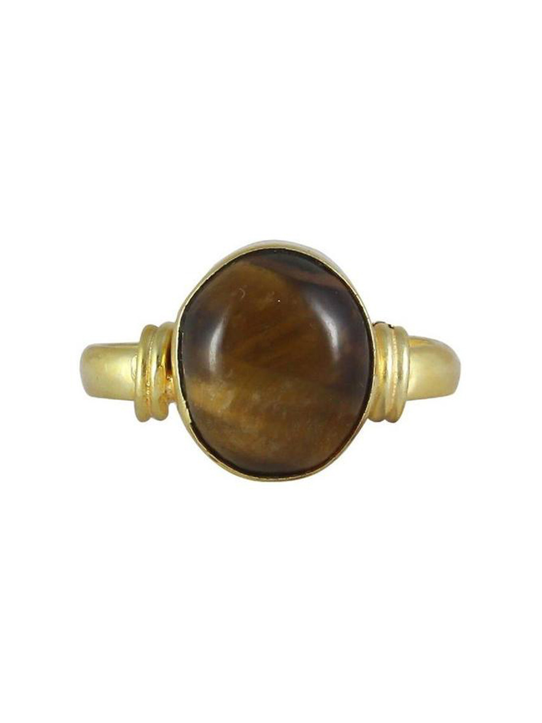 GenZcomplex Tiger Eye Crystal Stone Finger Ring