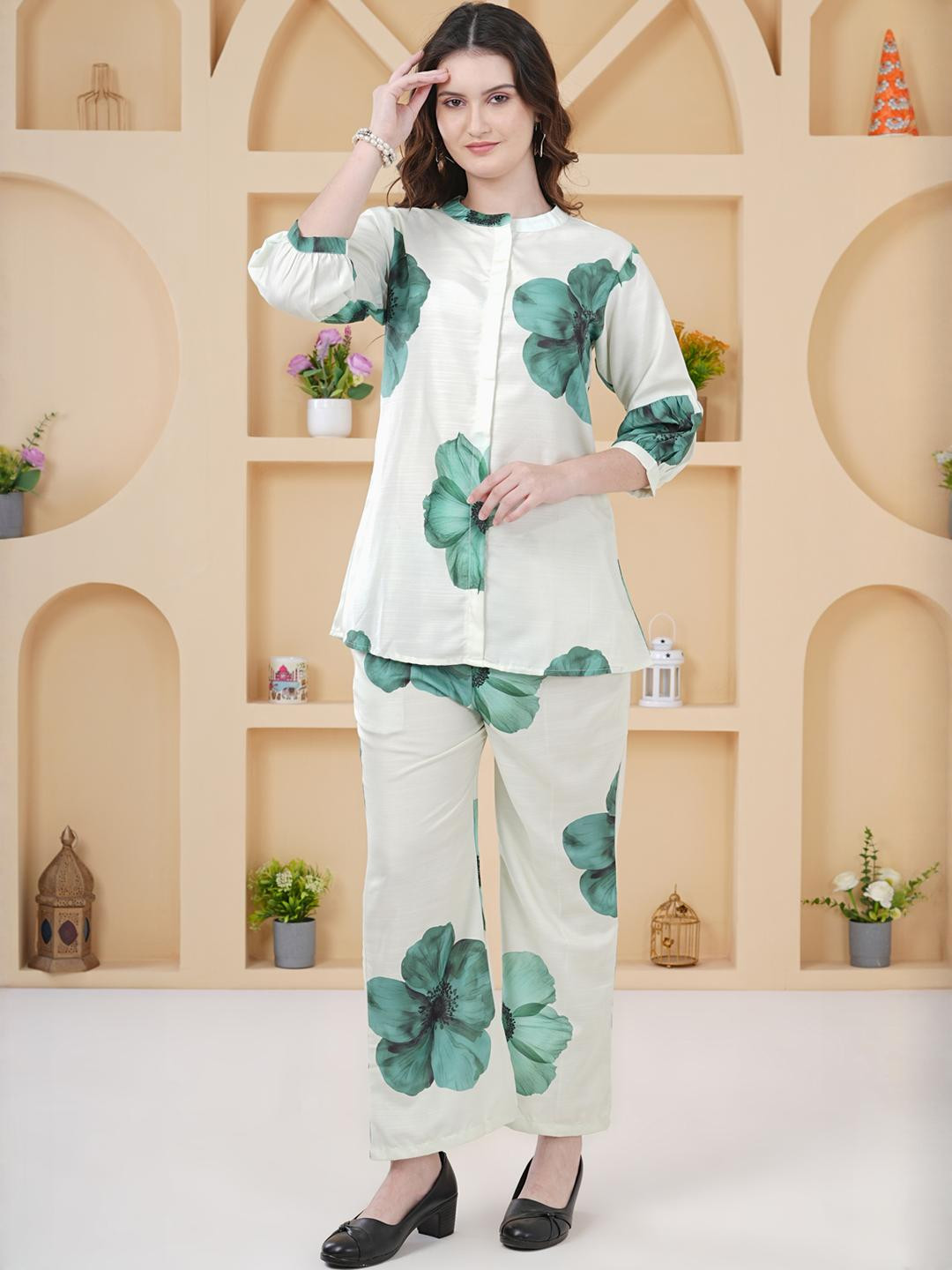 ARSA COUTURE Floral Printed Co-Ord Set