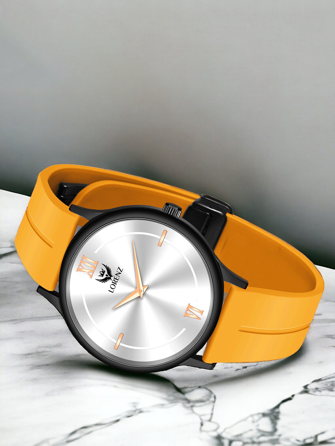 LORENZ Men Brass Dial & Straps Analogue Watch MK-4084R