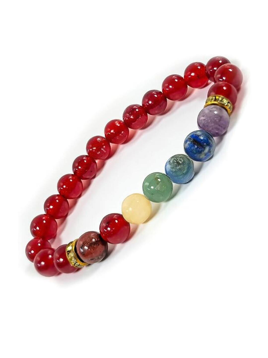 VIBESLE Unisex Multi Color Artificial Beads Bracelet