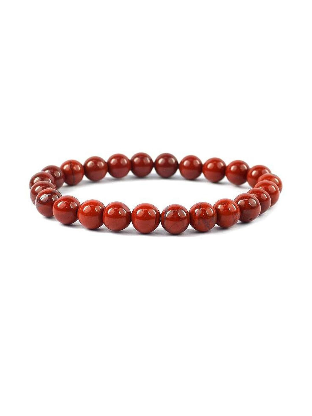 VIBESLE  Adult's Red Jasper Crystal Bracelet
