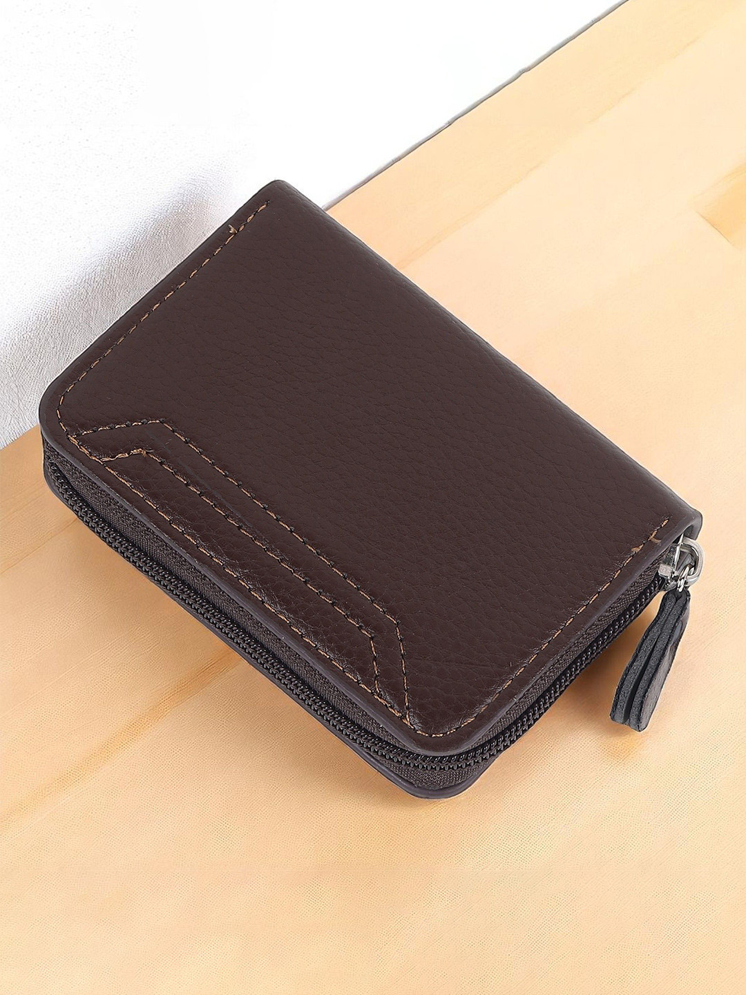 Provogue Men Zip Around Wallet with SD Card Holder