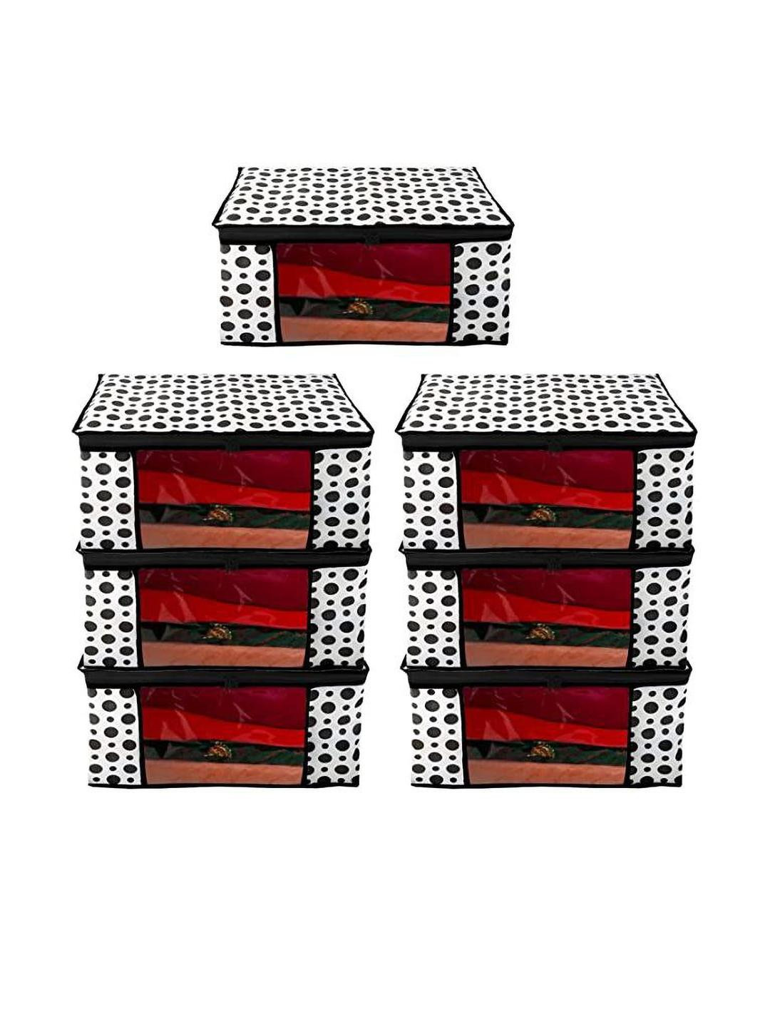 BB BACKBENCHERS White Set of 6 Separator Organisers With Transparent Window