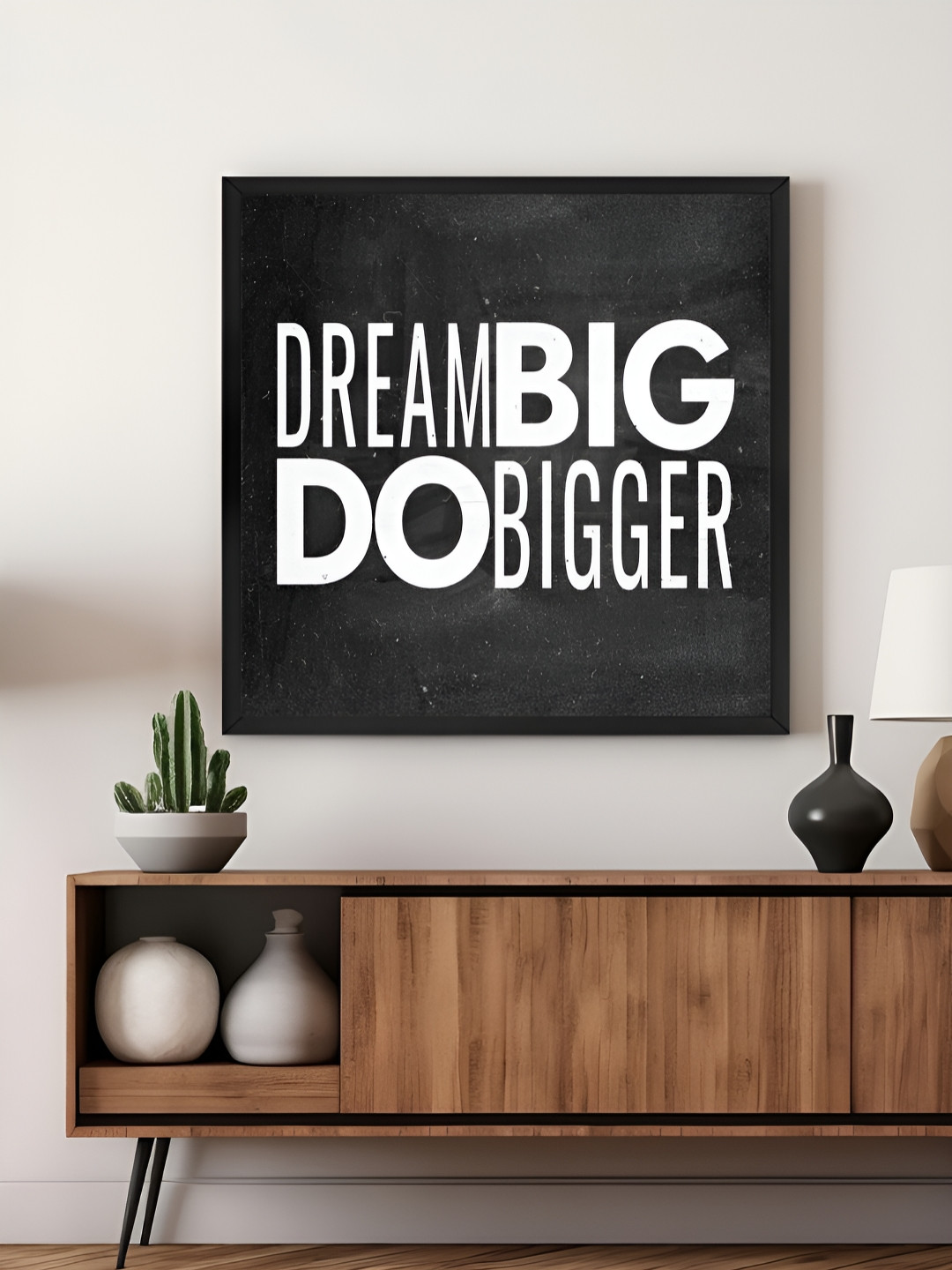 999Store Black & Off White Typography Canvas Painting Wall Art