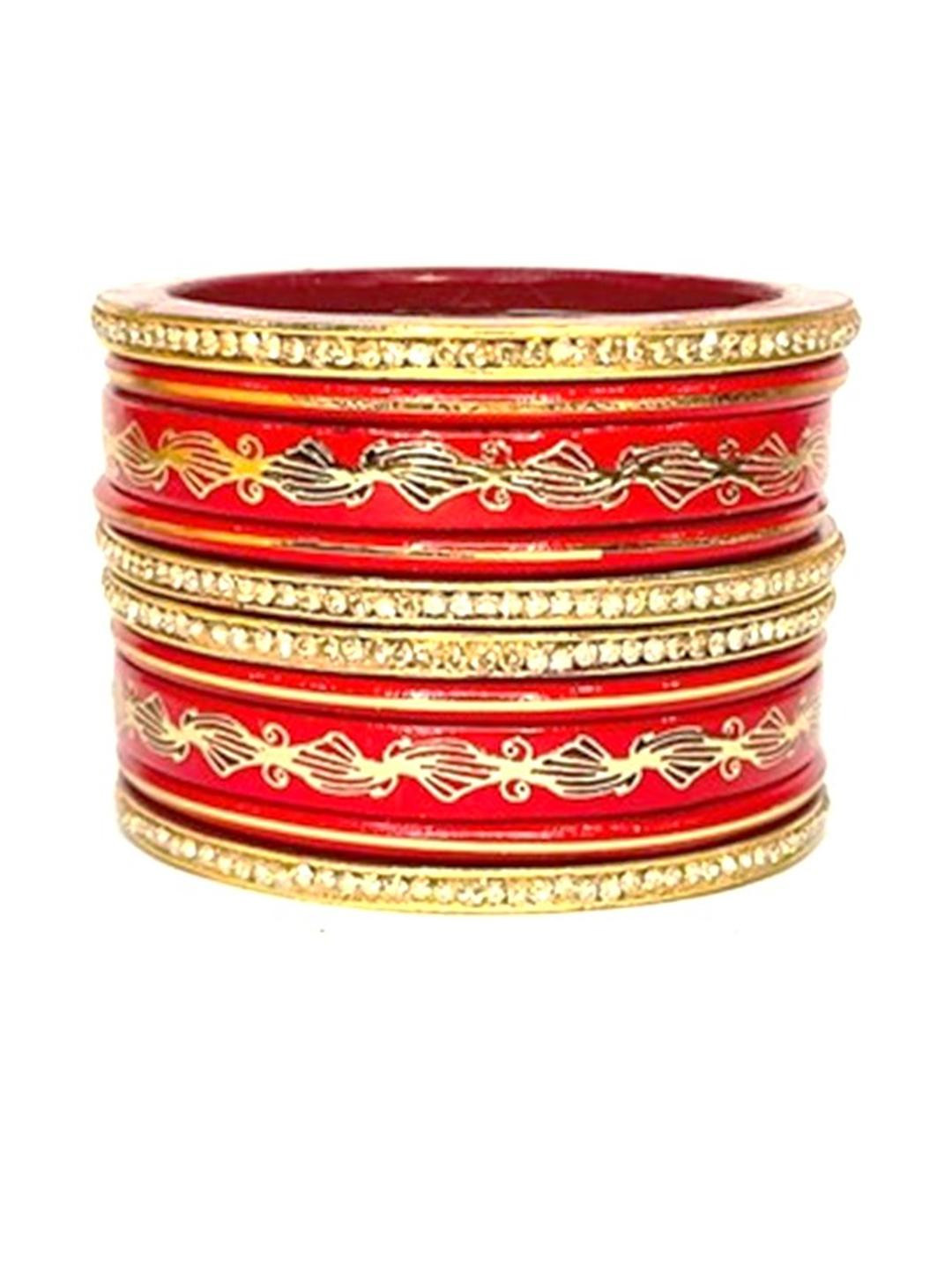 Anshi Creations Set of 10 Handcrafted Lac Bangle