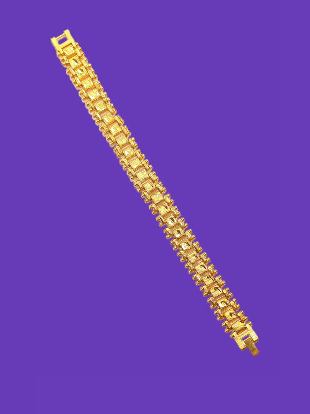 Dynamic Retail Global Gold-Plated Men's Link Bracelet