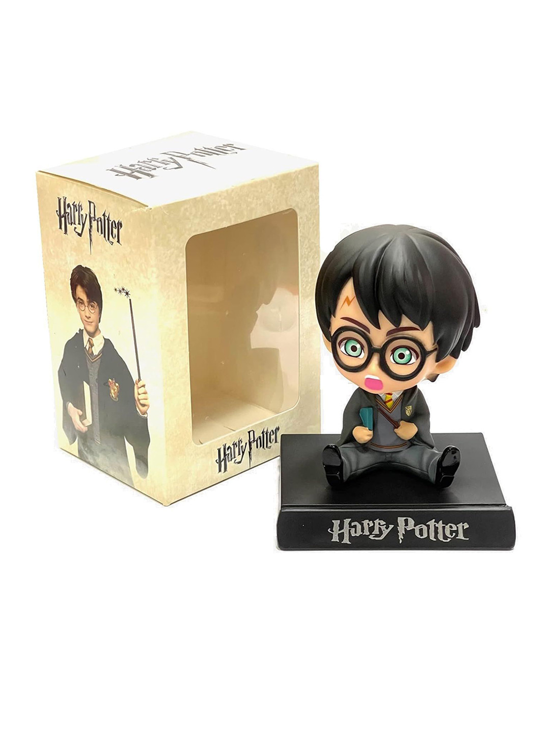 AUGEN Black Harry Potter 2 Figure Bobblehead Showpiece