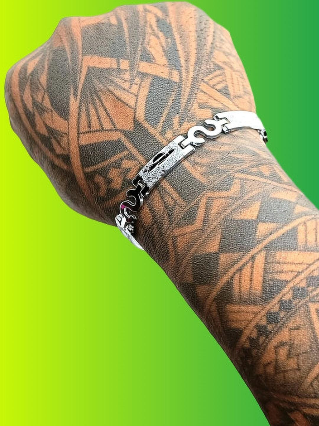 Dynamic Retail Global Men's Silver Link Chain Bracelet