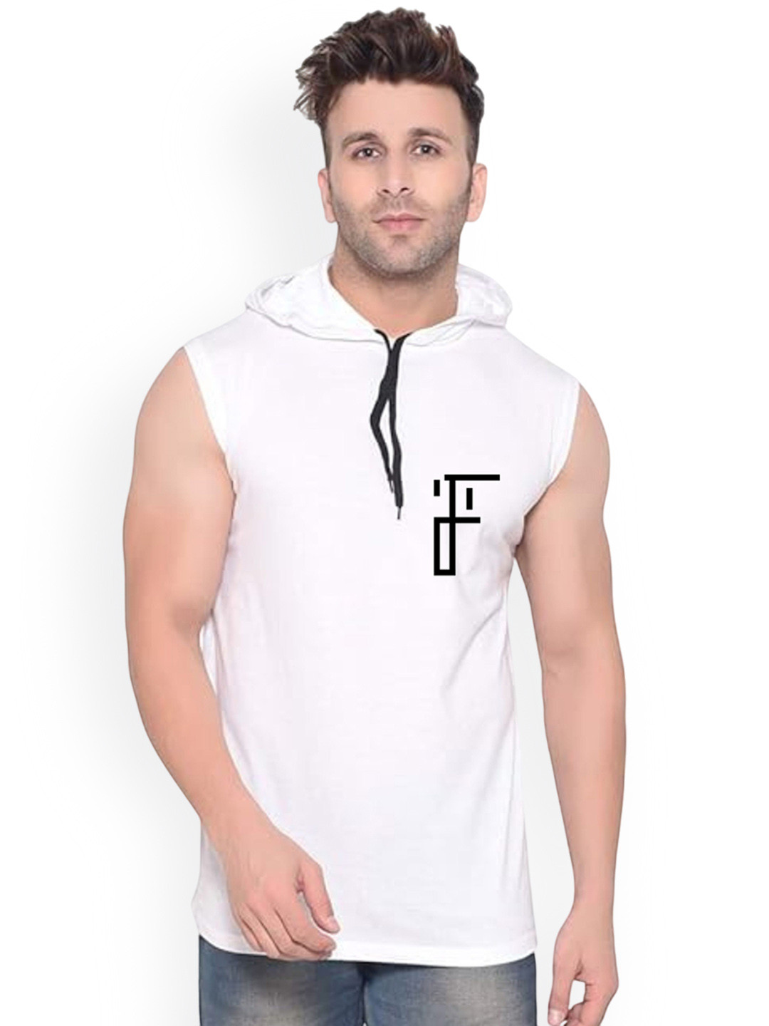 Fashnobic Printed Hooded Neck Gym Vests FB-106_W_Back_pt-267