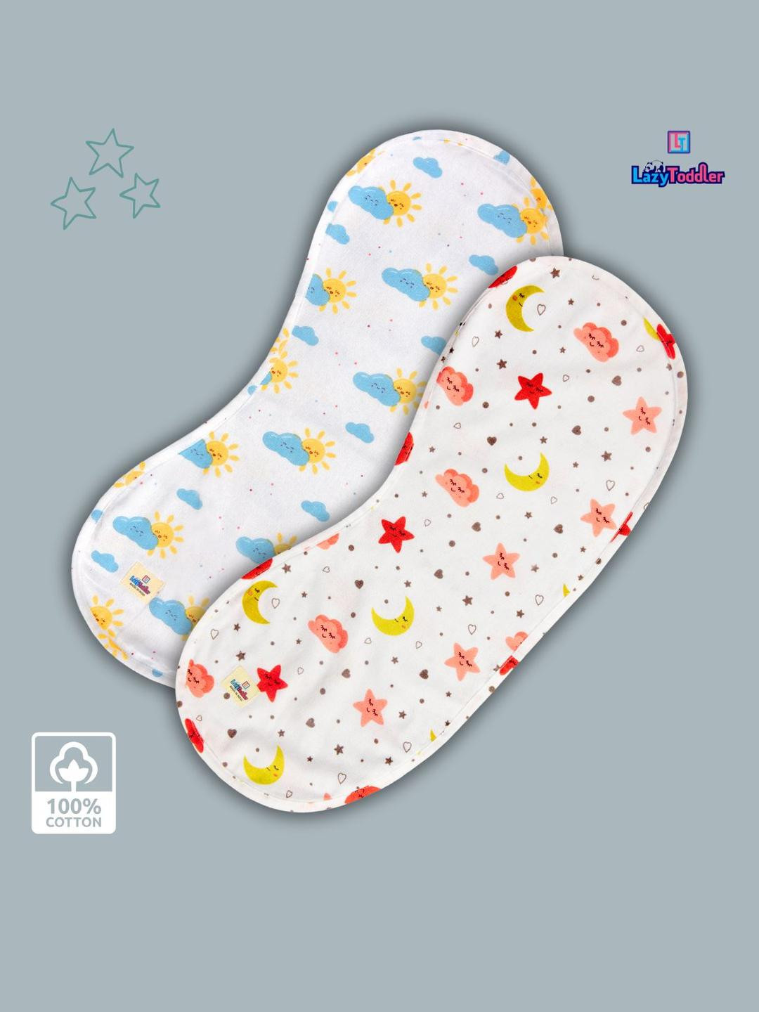 LazyToddler Set Of 2 Printed Burp Cloth