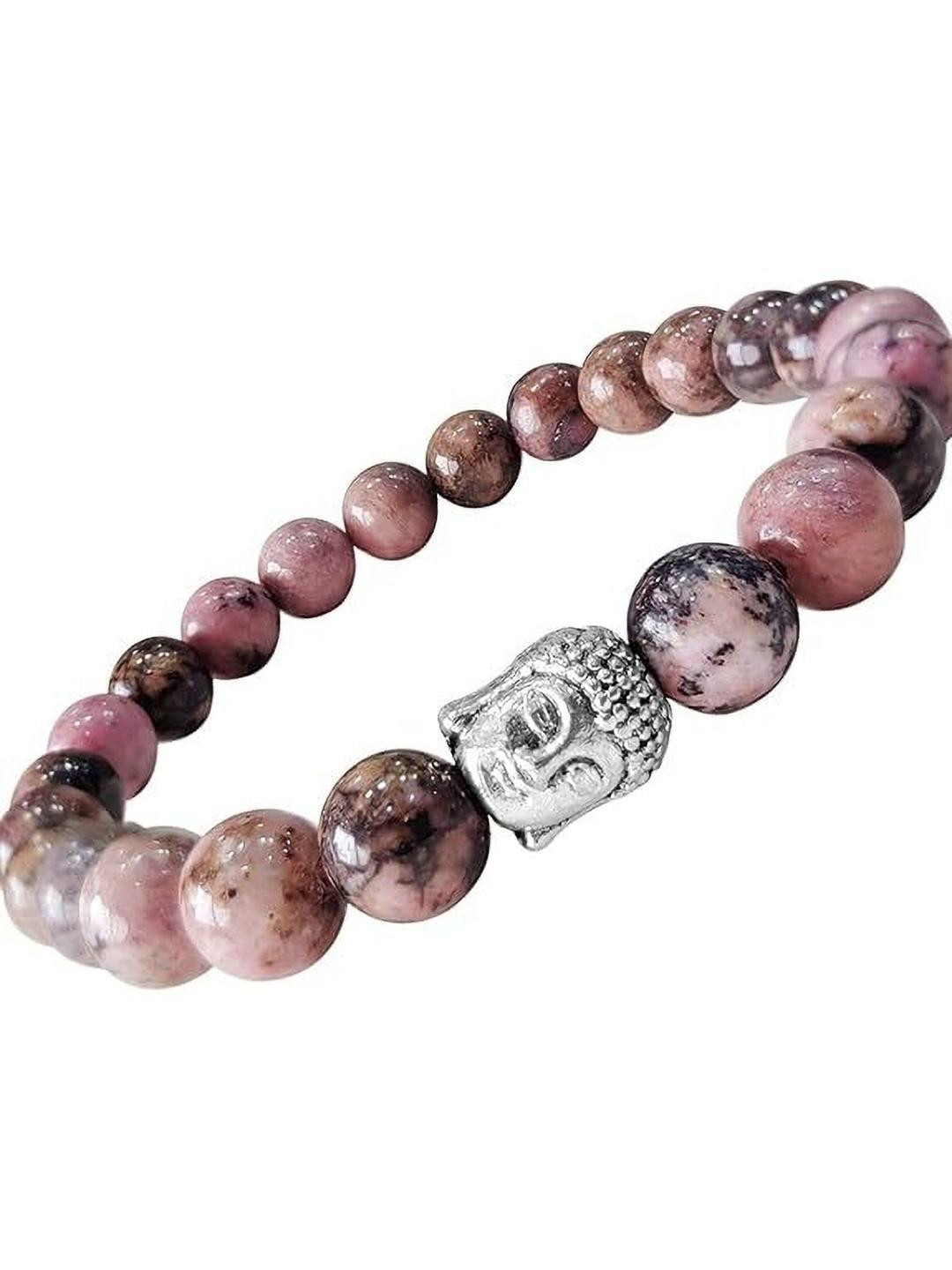 VIBESLE Mullticoloured Crystals Elasticated Bracelet