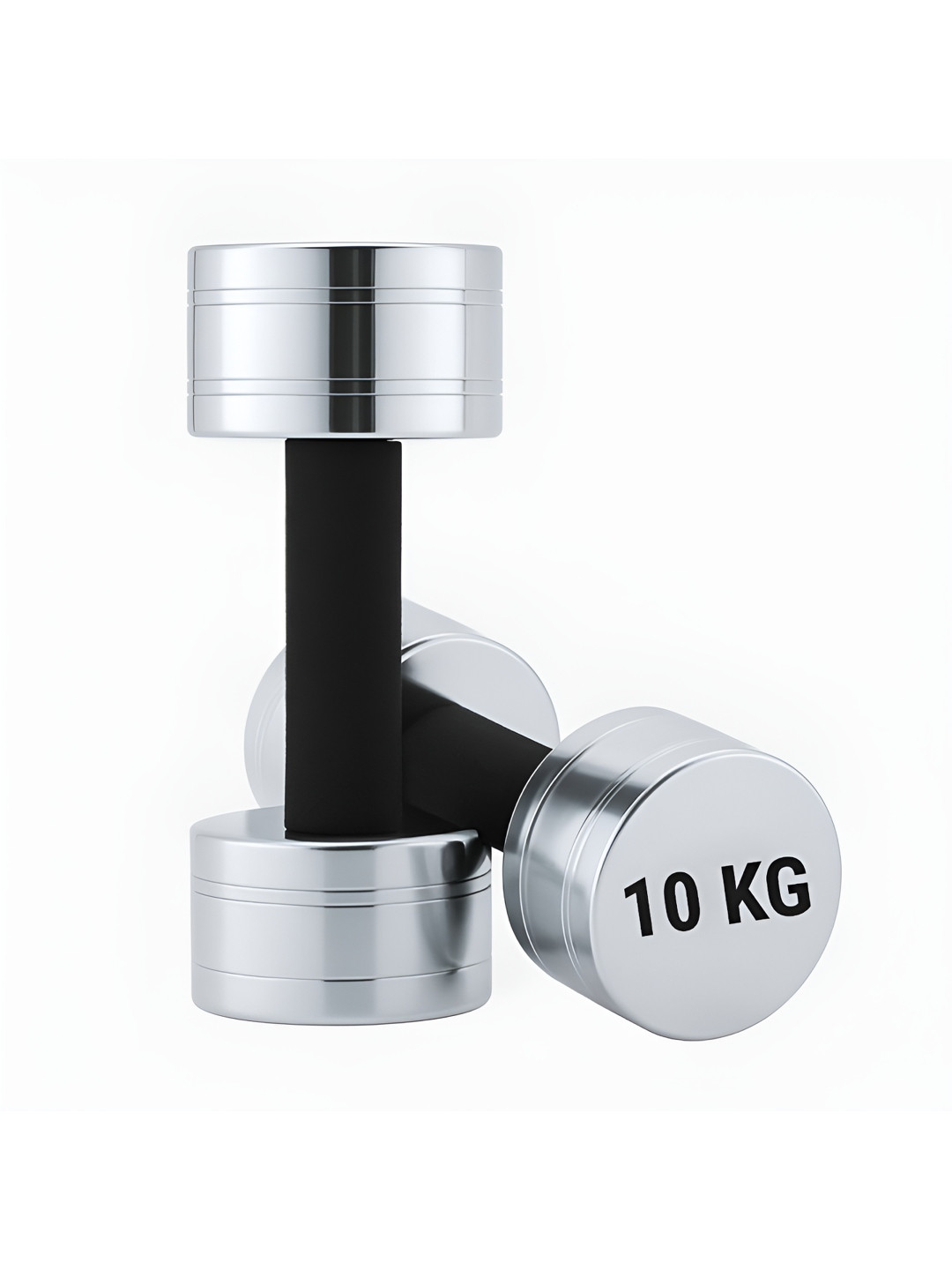 ADRENEX Set Of 2 Round Fixed Weight Dumbbell - 10 kg Each