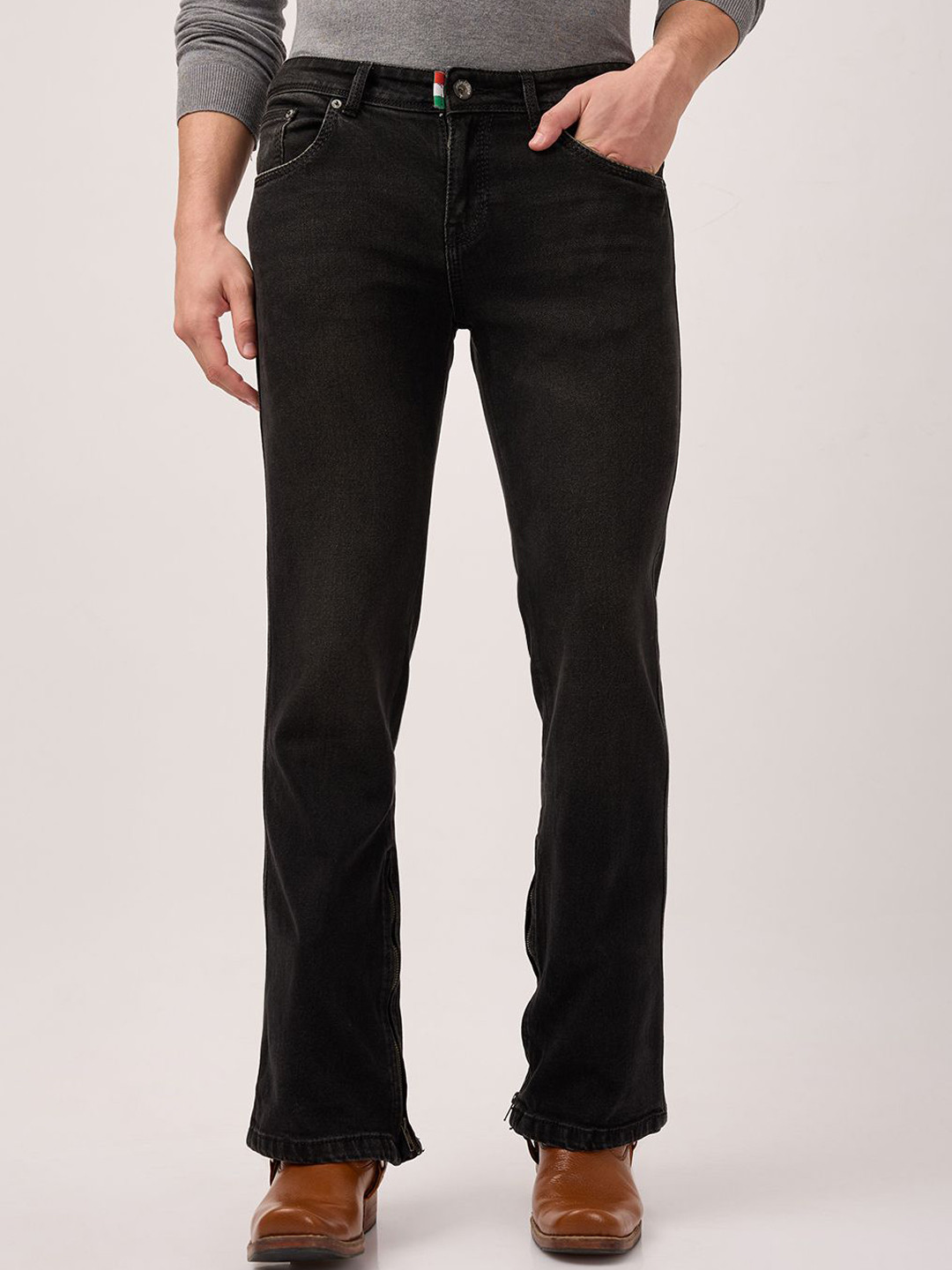 mode de base Men Mid-Rise Slim Fit Stretchable Jeans