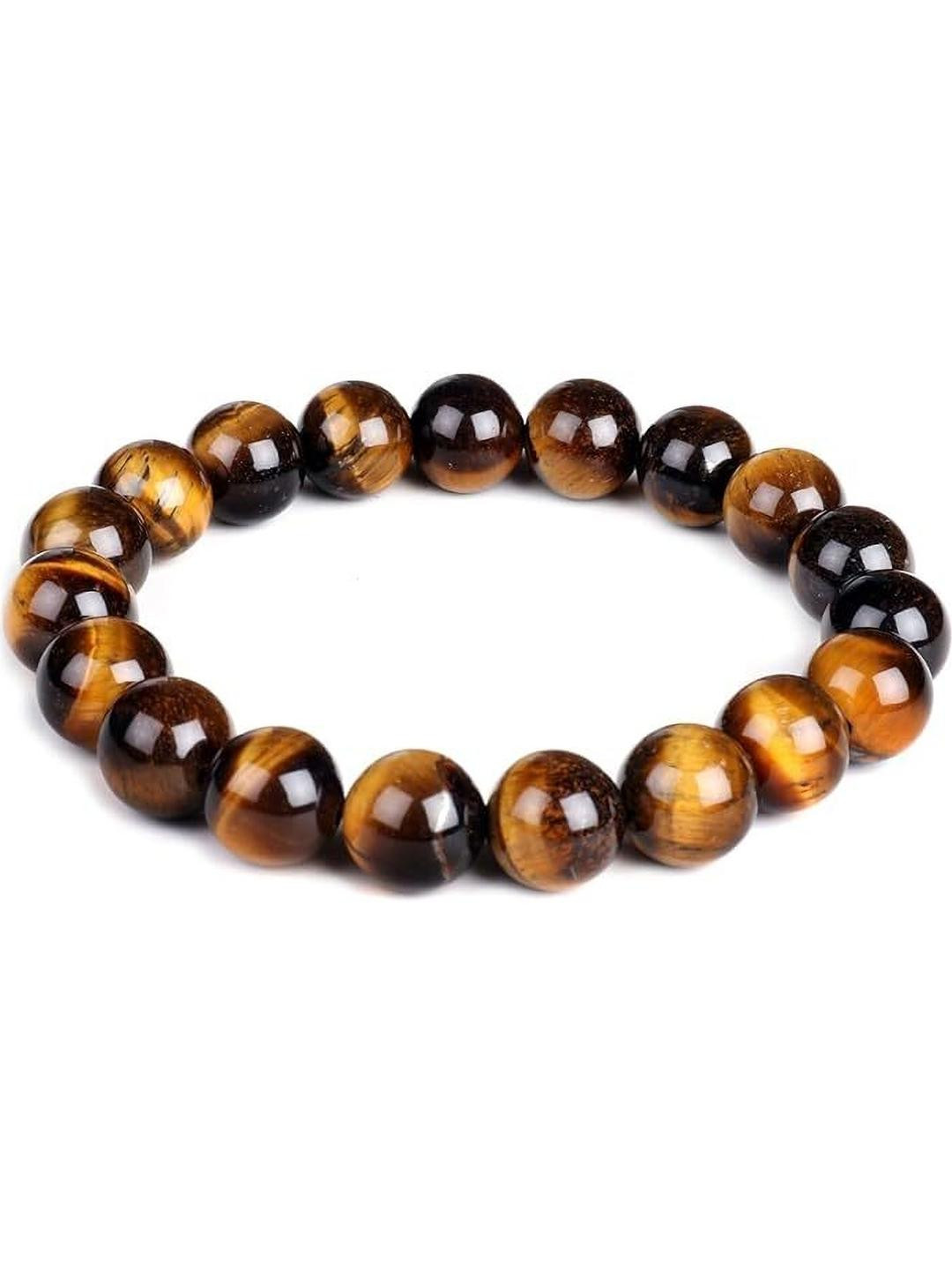 VIBESLE Unisex Tiger Eye Crystal Bracelet