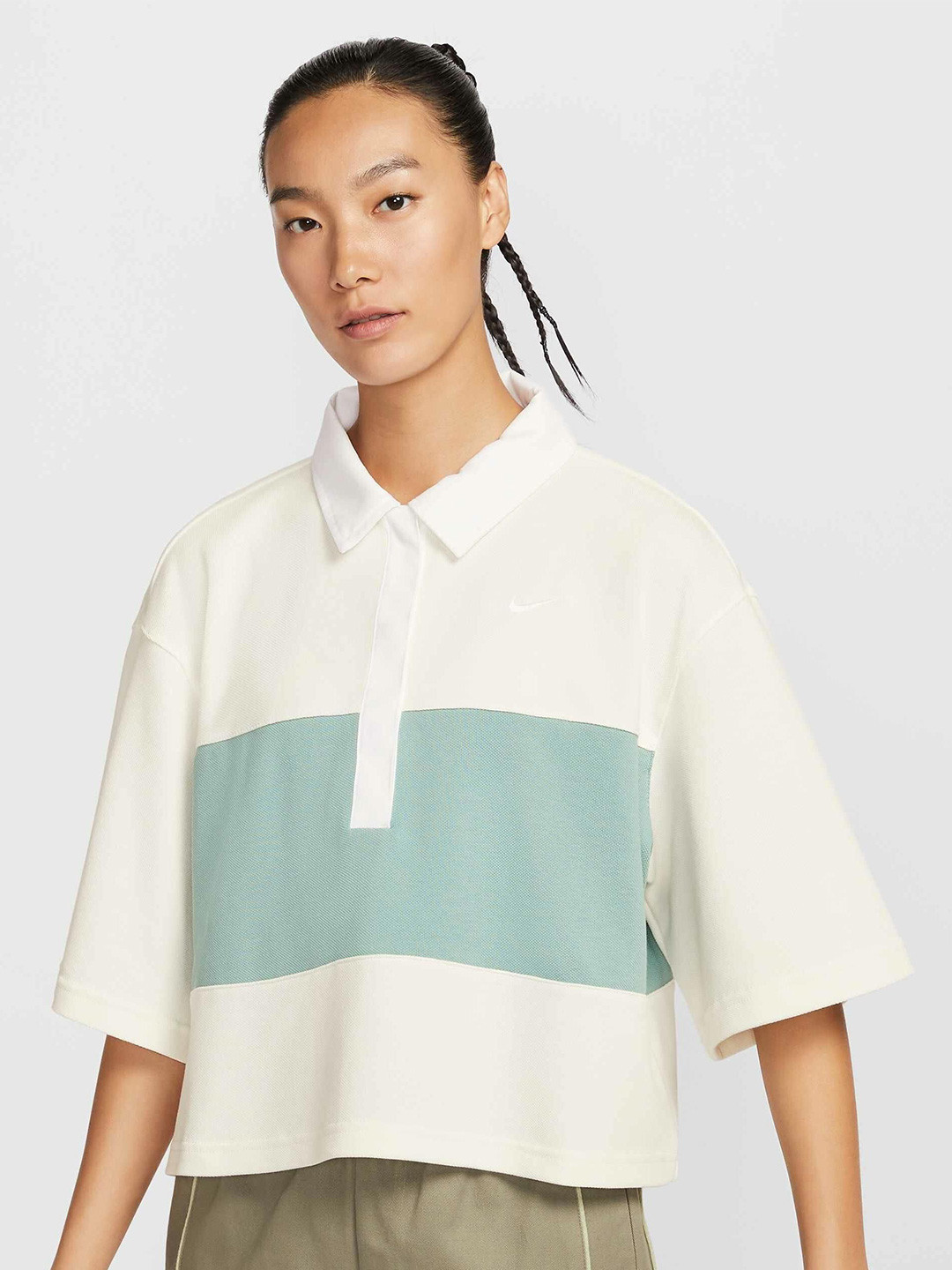 Nike Sportswear Women's Oversized Short-Sleeve Polo Top