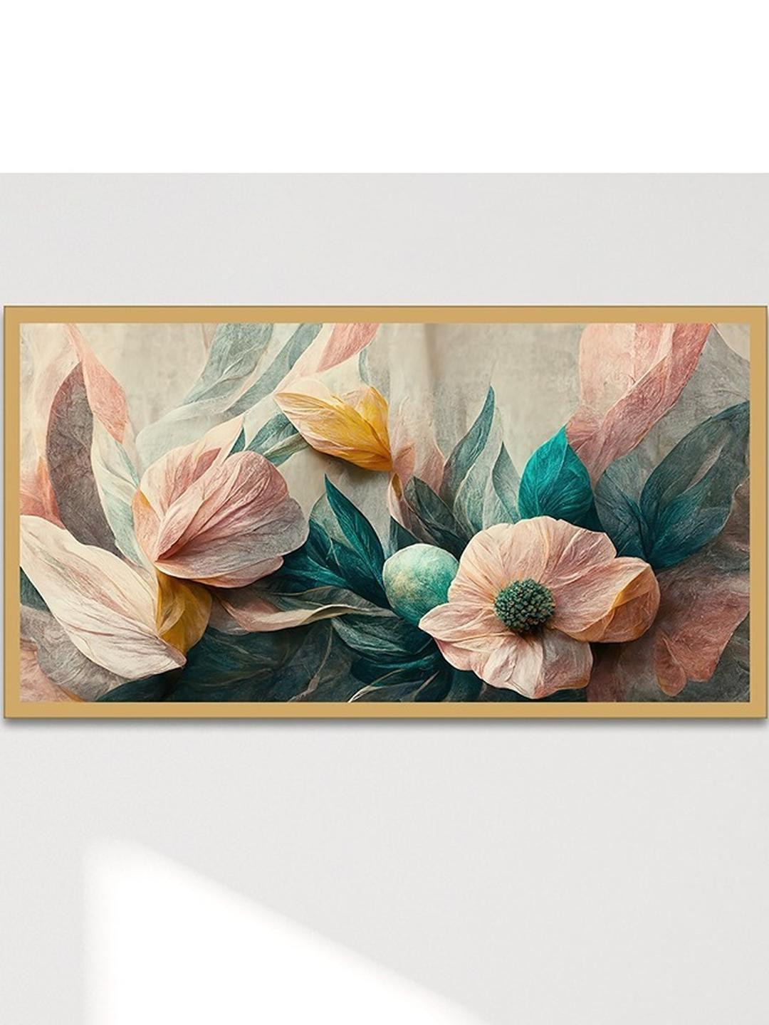 DEKORSTATION Floral and Botanical Canvas Wall Paintings With Frame
