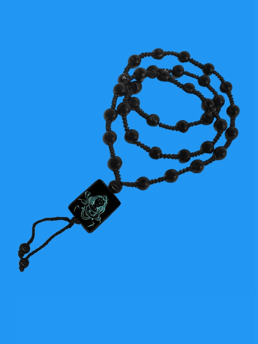 Dynamic Retail Global Men's Black Beads Chain