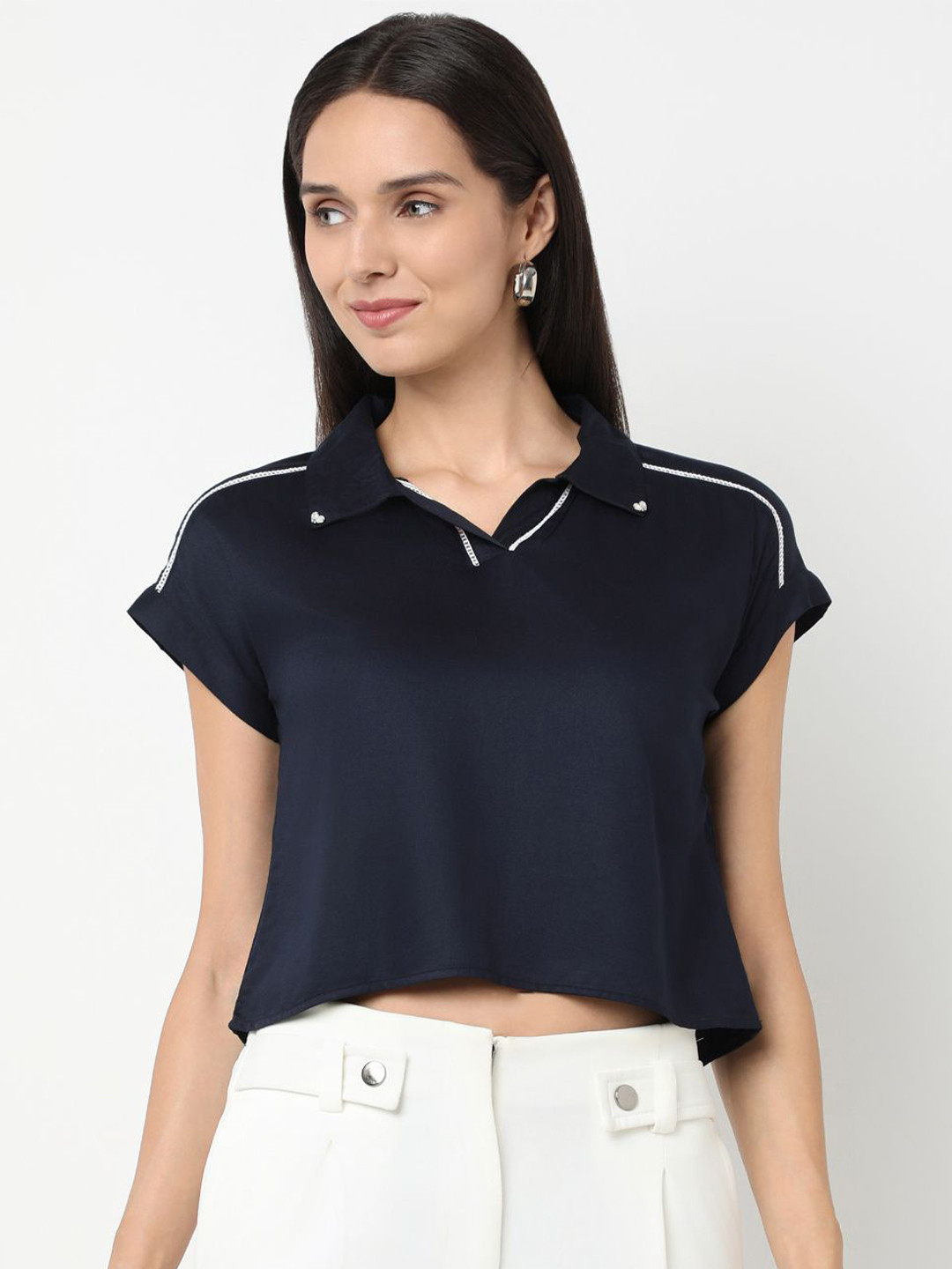 NOT SO PINK Classic Slim Fit Spread Collar Casual Shirt