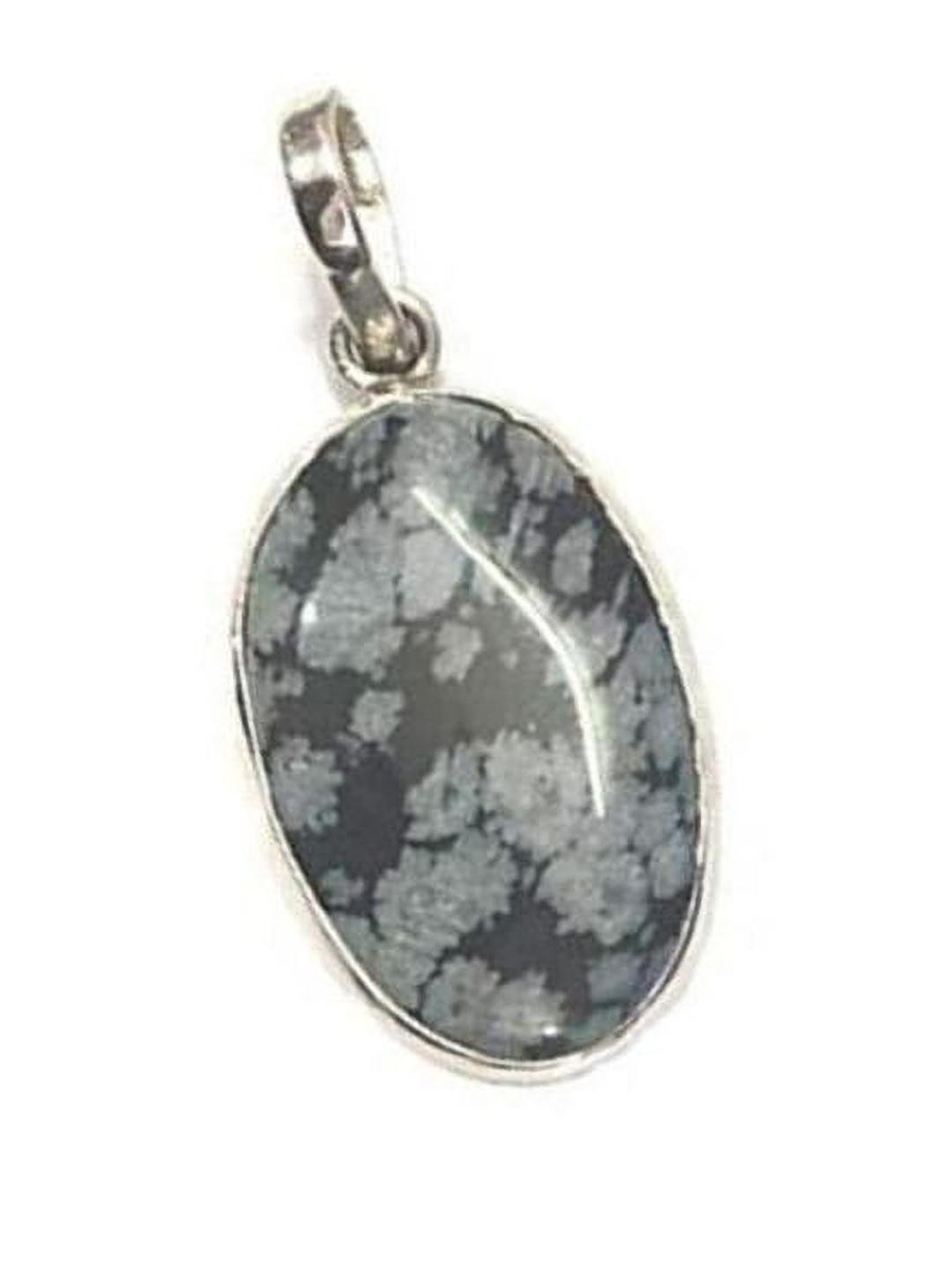 AURRA STORES Silver-Plated Marble Print Oval Pendants