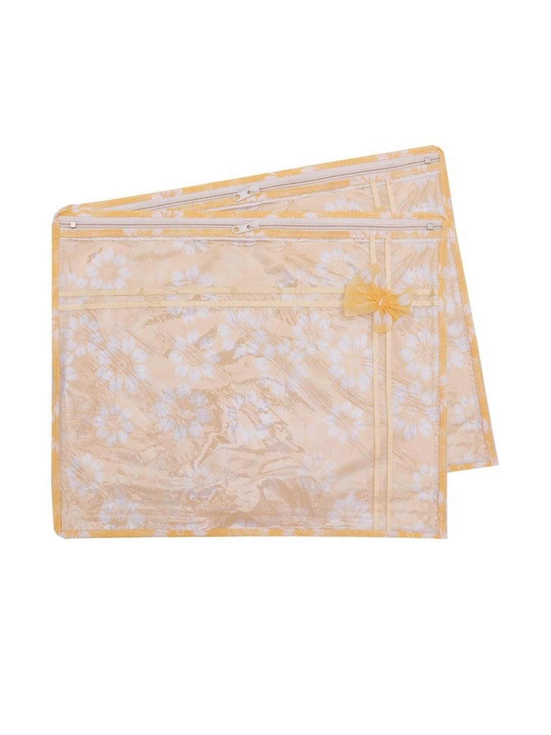 BB BACKBENCHERS Yellow Set of 2 YellowFloral Multi-Utility Organisers