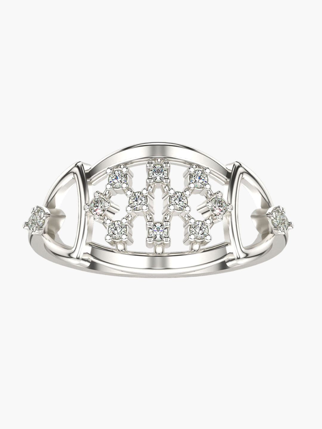 VALANOVA Women White Ring Diamond